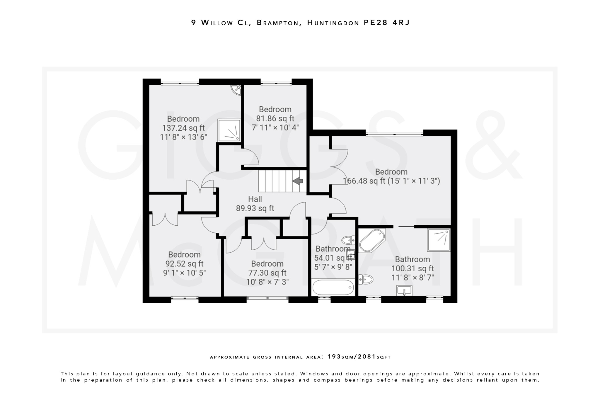 5 bed detached house for sale in Willow Close, Huntingdon - Property Floorplan