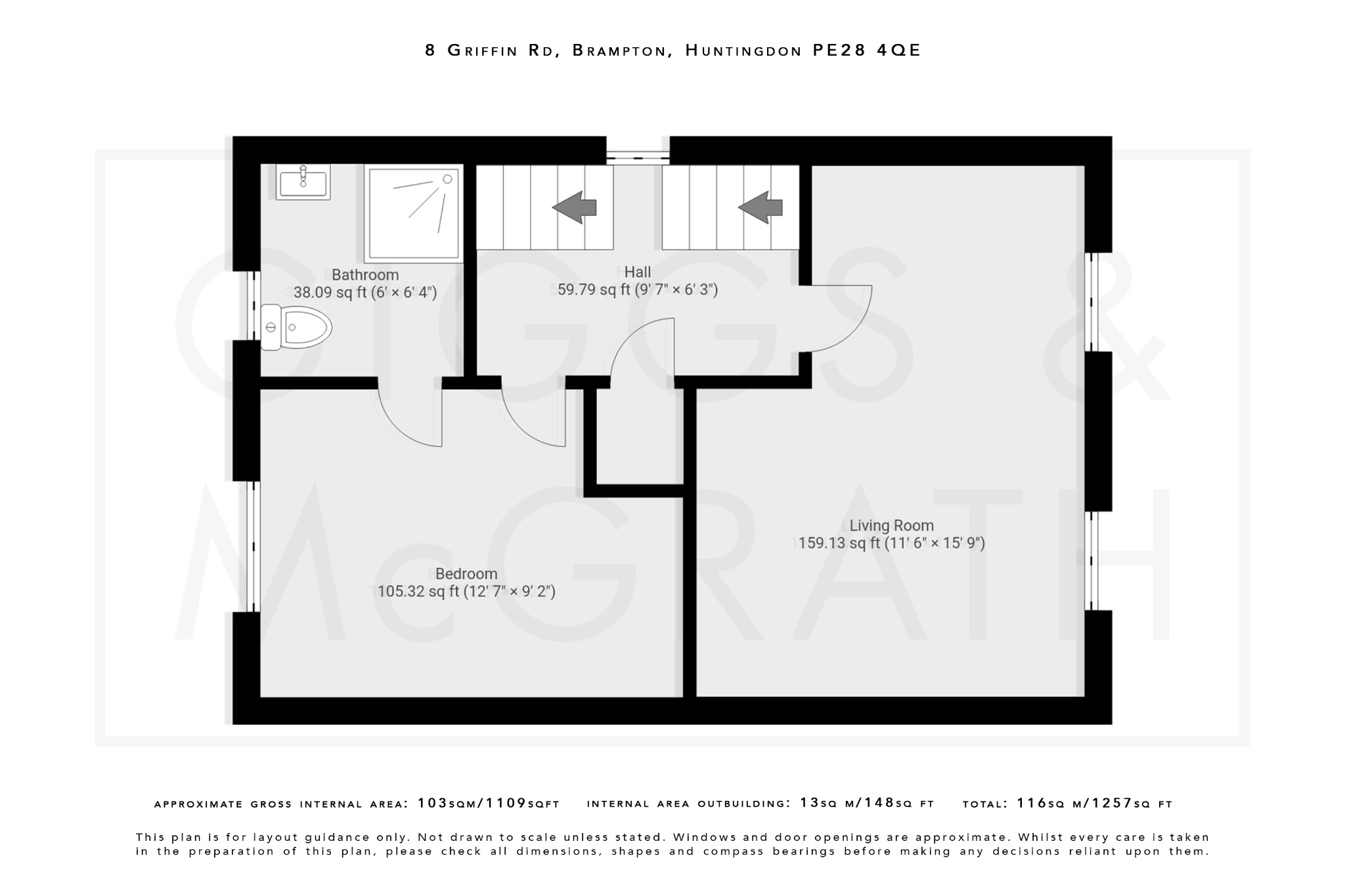 4 bed semi-detached house for sale in Griffin Road, Huntingdon - Property Floorplan