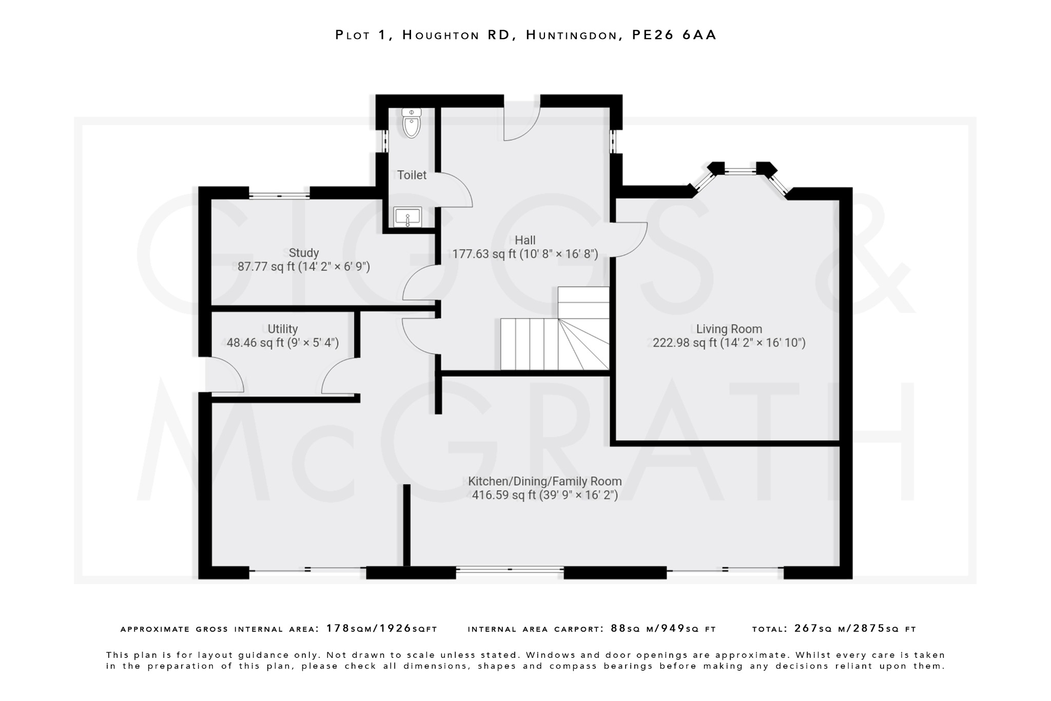 4 bed detached house for sale in Huntingdon Road, Huntingdon - Property Floorplan