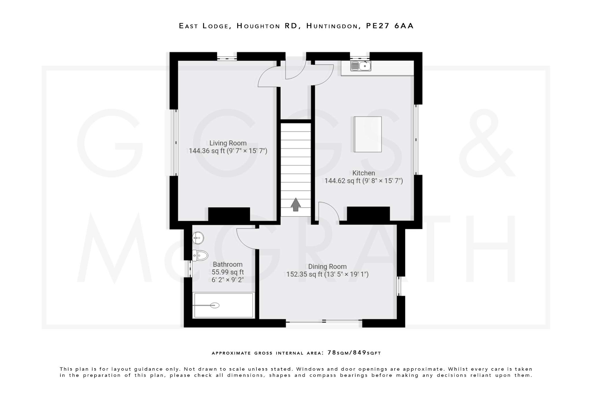 2 bed detached house for sale in Houghton Grange, Cambridgeshire - Property Floorplan