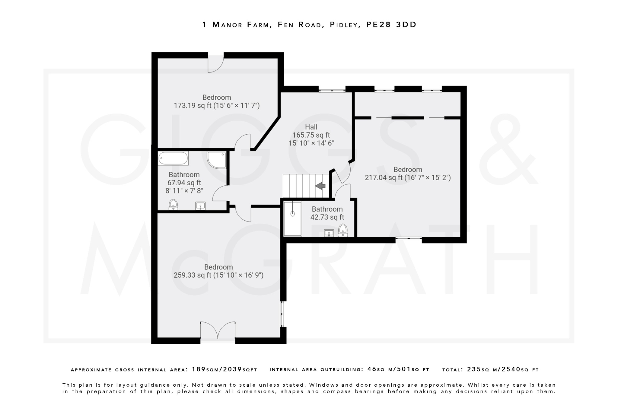 3 bed link detached house for sale in Fen Road, Huntingdon - Property Floorplan