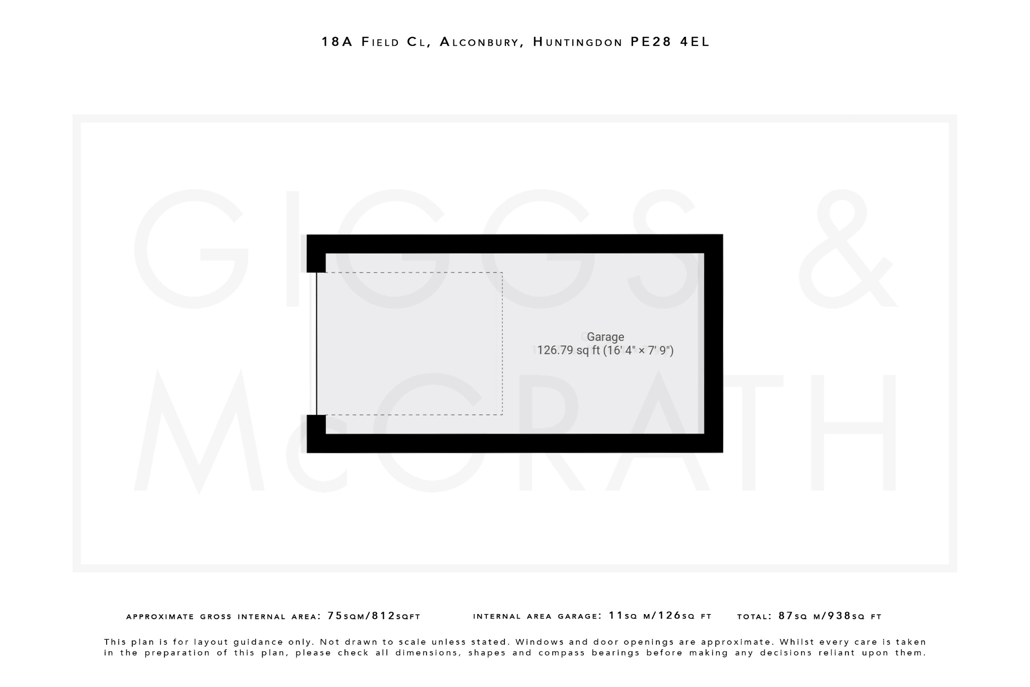 3 bed terraced house for sale in Field Close, Cambridgeshire - Property Floorplan