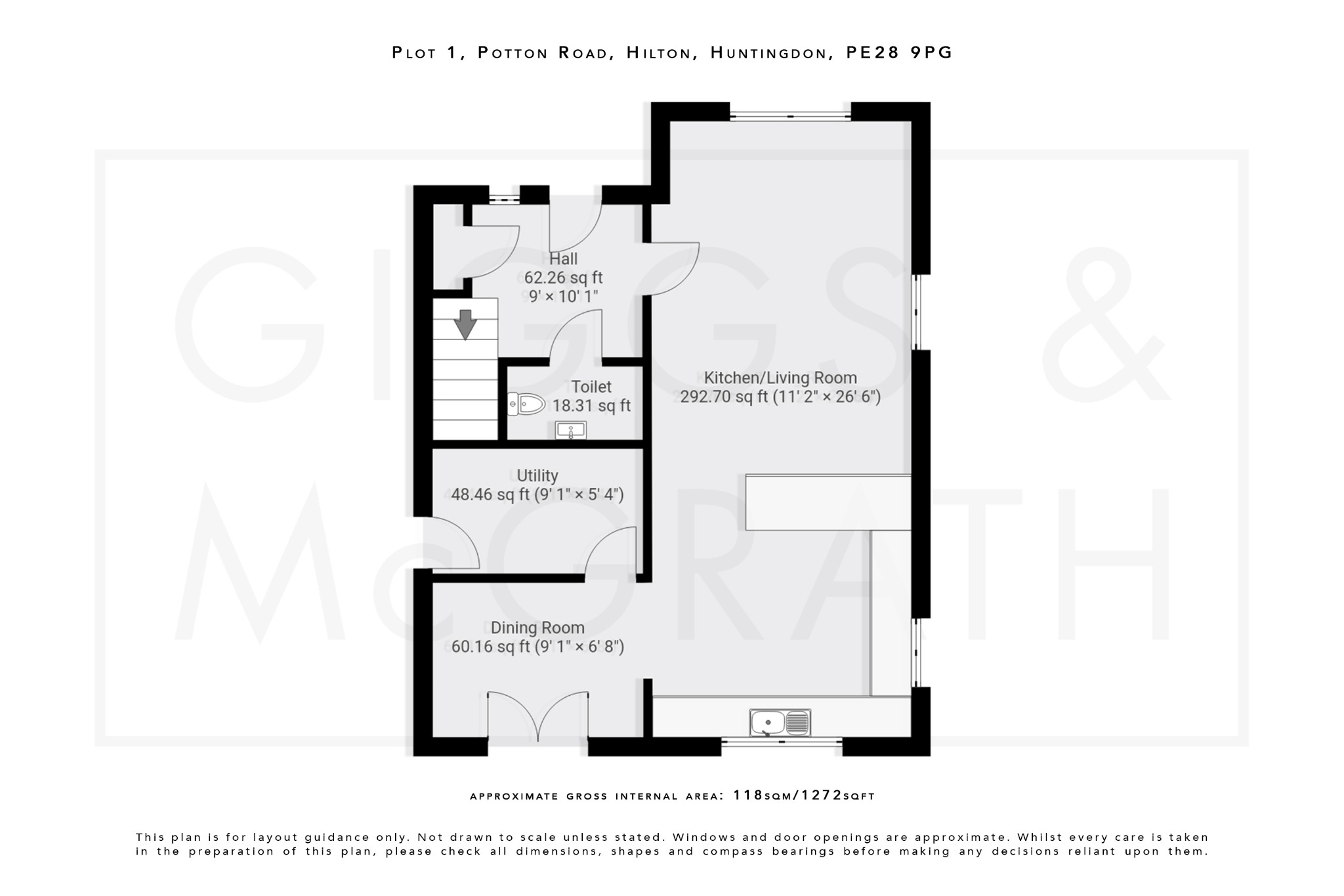 4 bed detached house for sale in Potton Road, Huntingdon - Property Floorplan