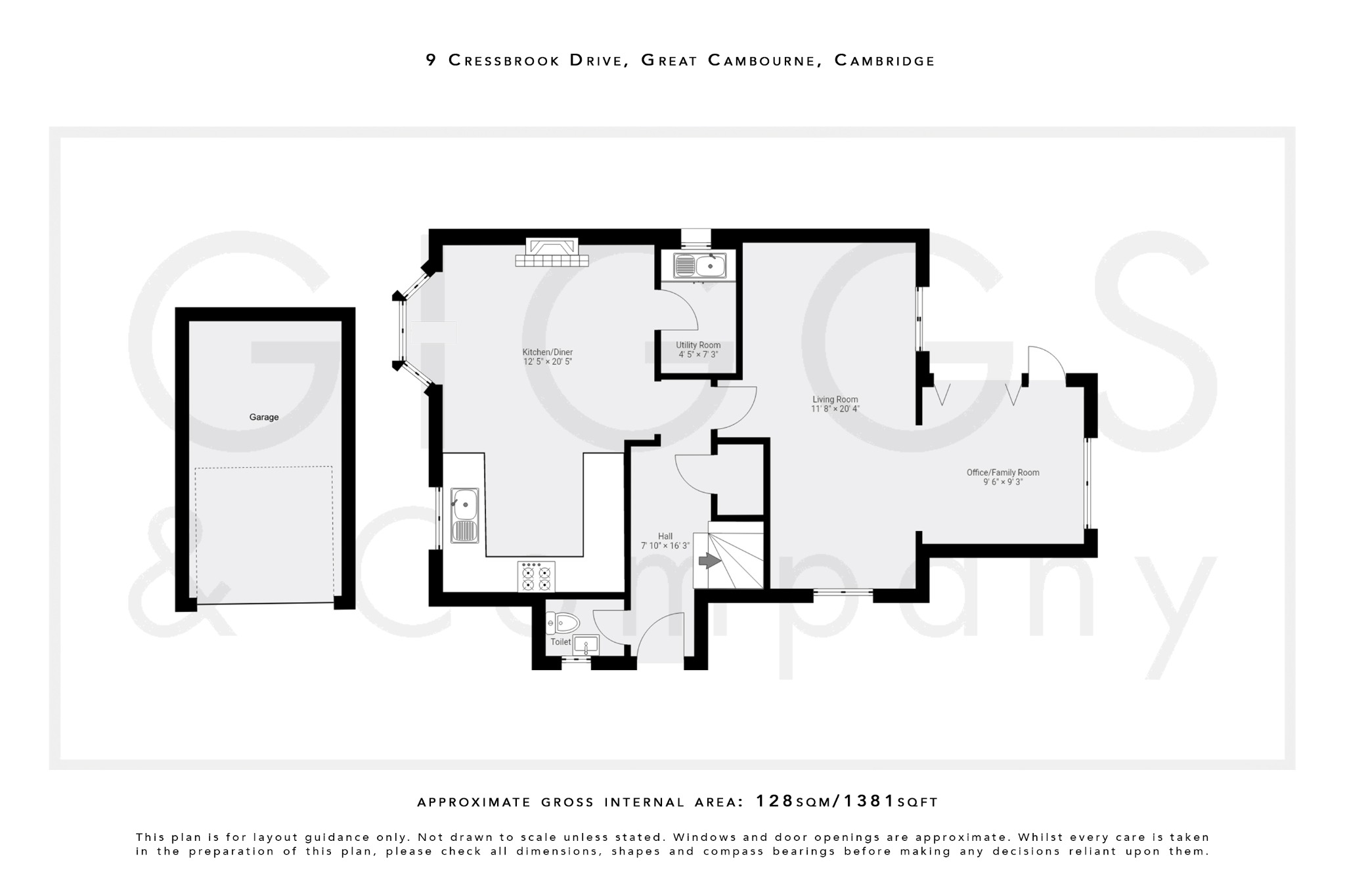 4 bed detached house for sale in Cressbrook Drive, Cambridgeshire - Property Floorplan