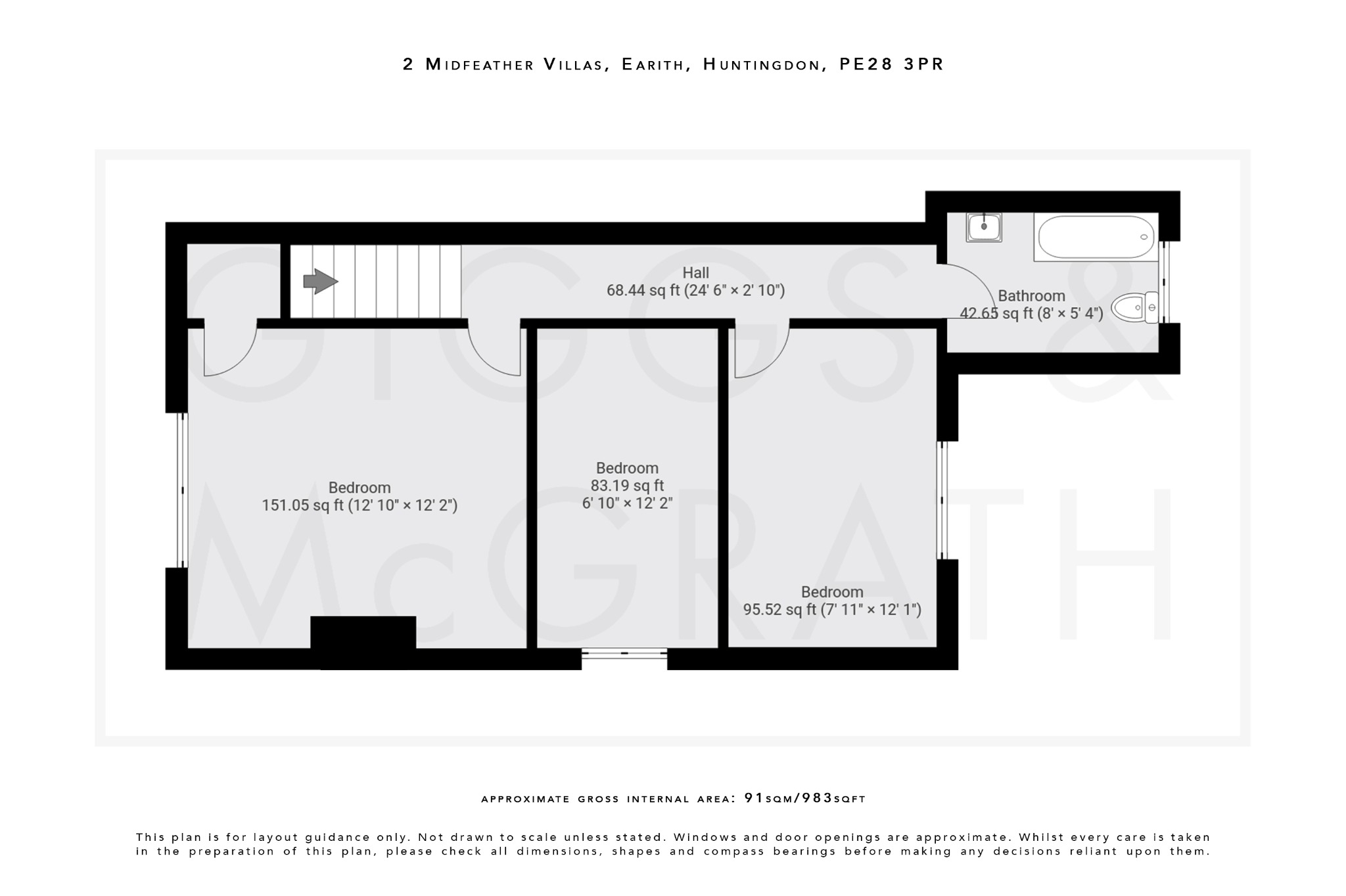 3 bed semi-detached house for sale in Earith Bridge, Huntingdon - Property Floorplan