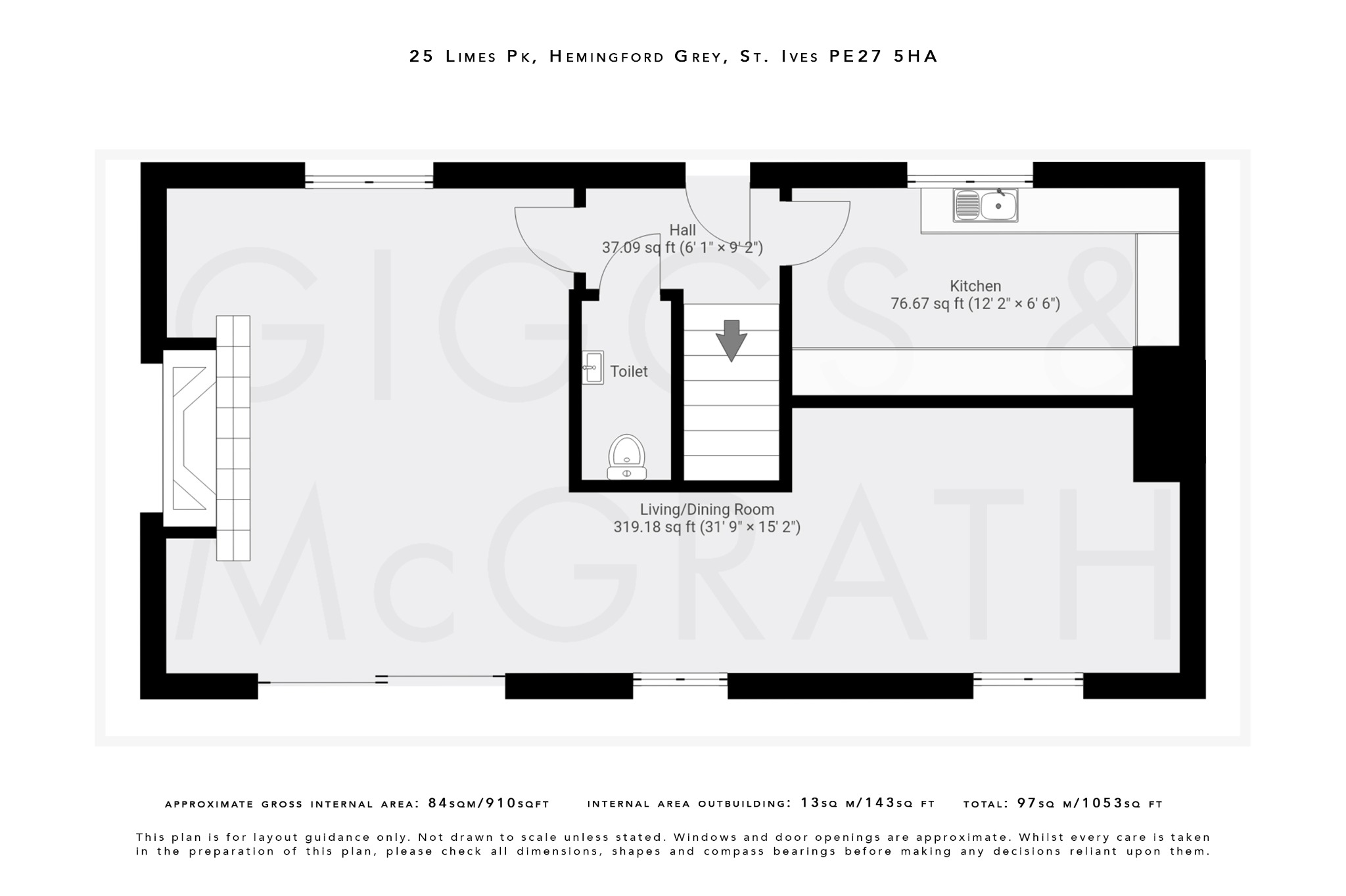 3 bed cottage for sale in Limes Park Road, St Ives - Property Floorplan