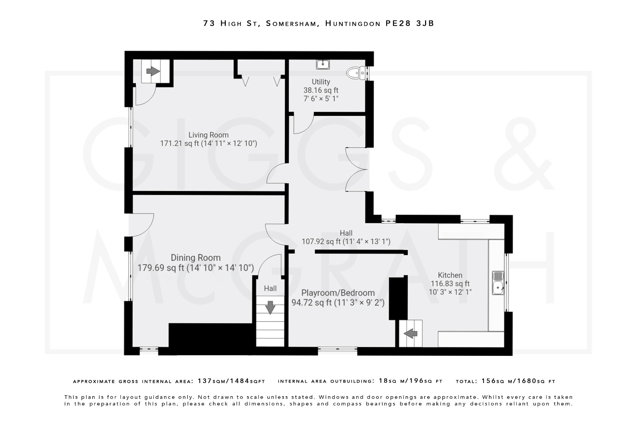 3 bed cottage for sale in High Street, Huntingdon - Property Floorplan