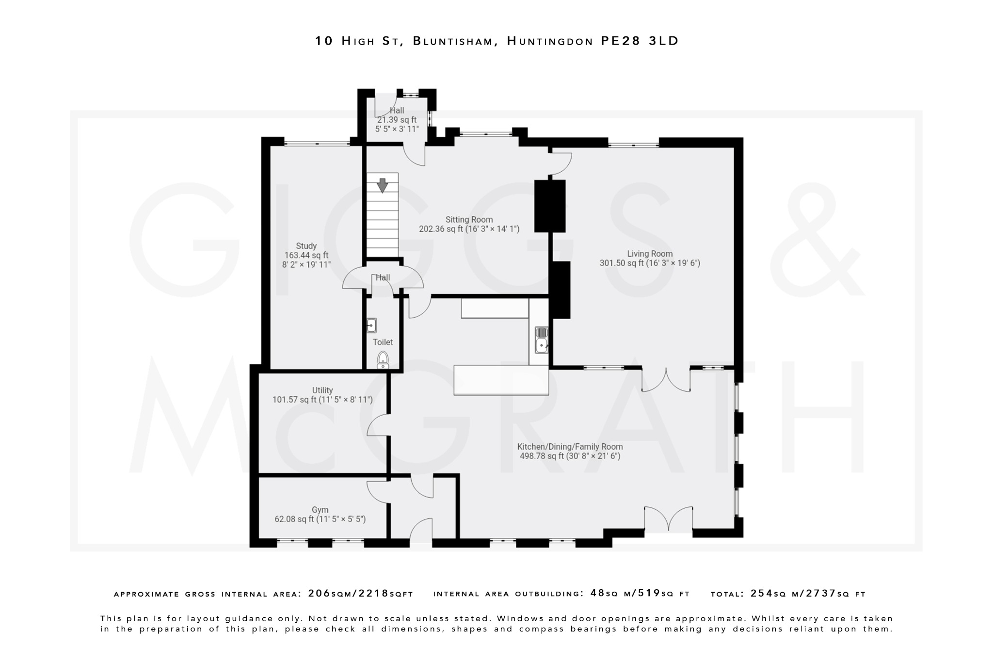 5 bed detached house for sale in High Street, Cambridgeshire - Property Floorplan