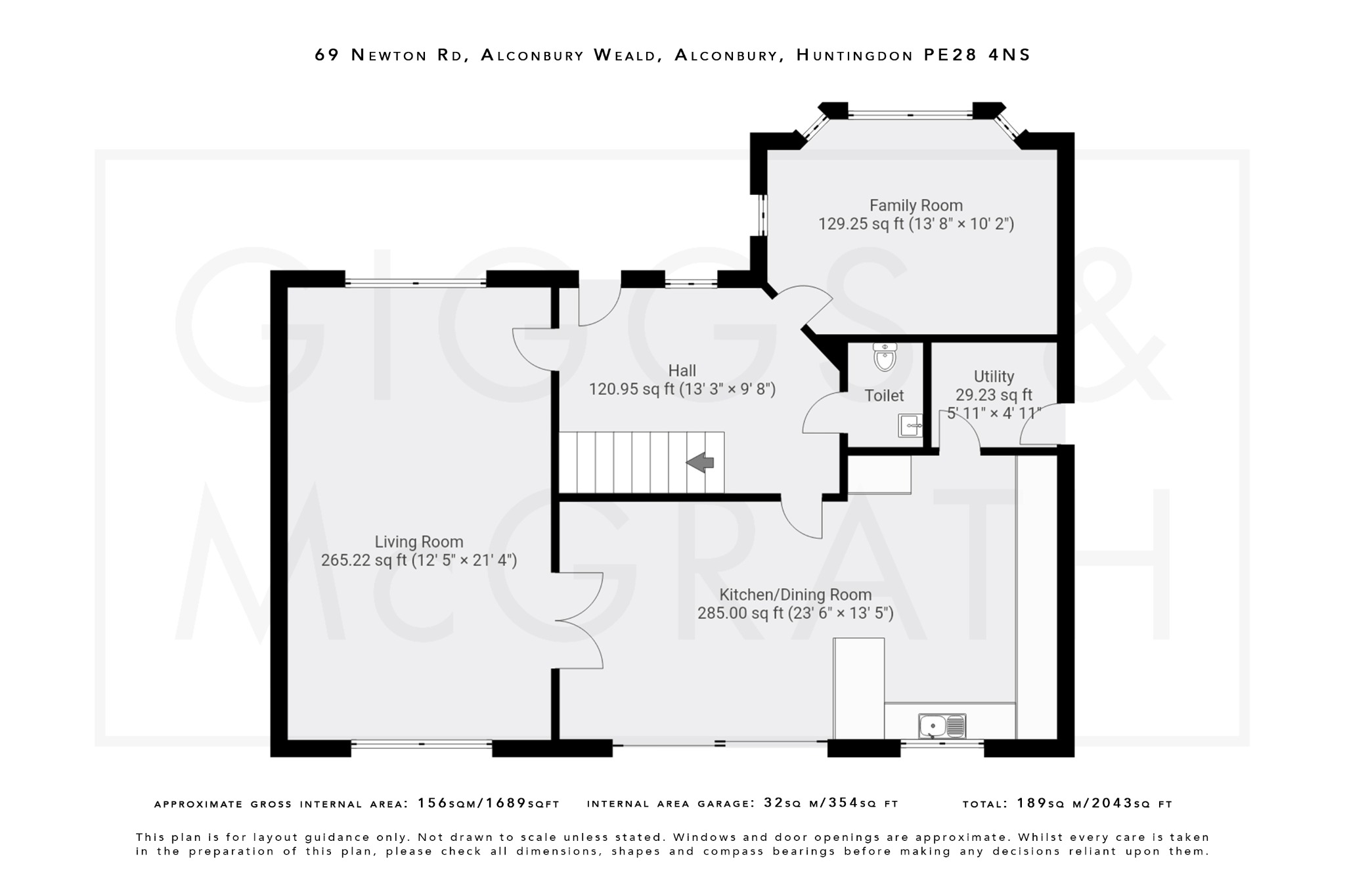 4 bed detached house for sale in Newton Road, Cambridgeshire - Property Floorplan