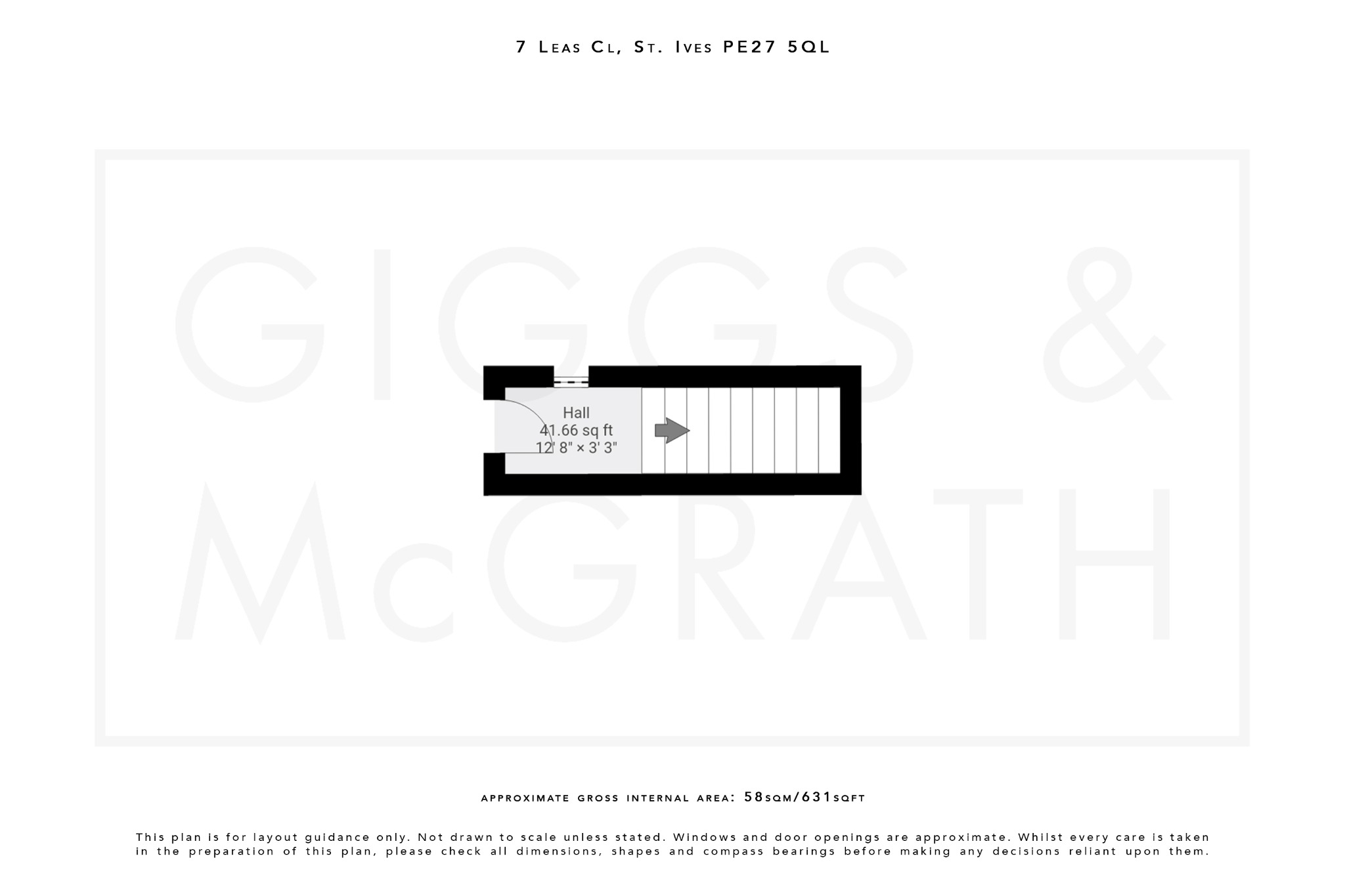1 bed flat for sale in Leas Close, St Ives - Property Floorplan