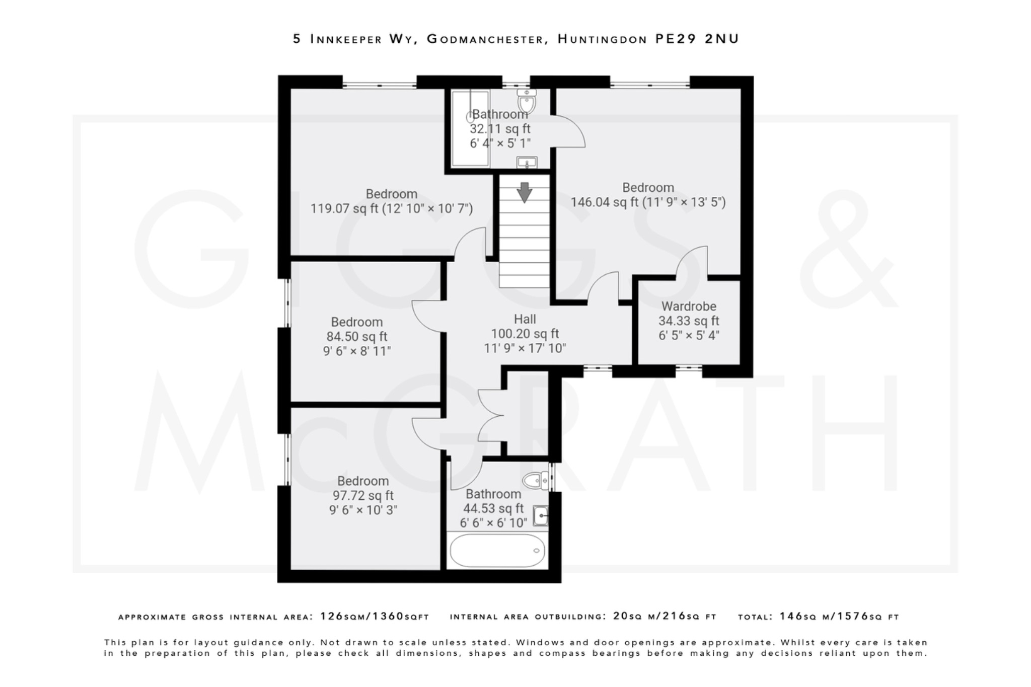 4 bed detached house for sale in Innkeeper Way, Huntingdon - Property Floorplan