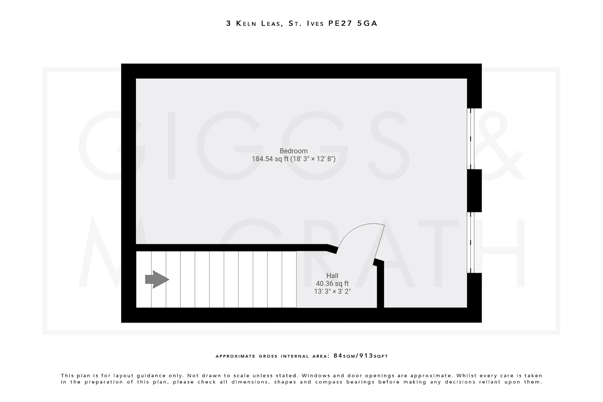 3 bed town house for sale in Keln Leas, St Ives - Property Floorplan