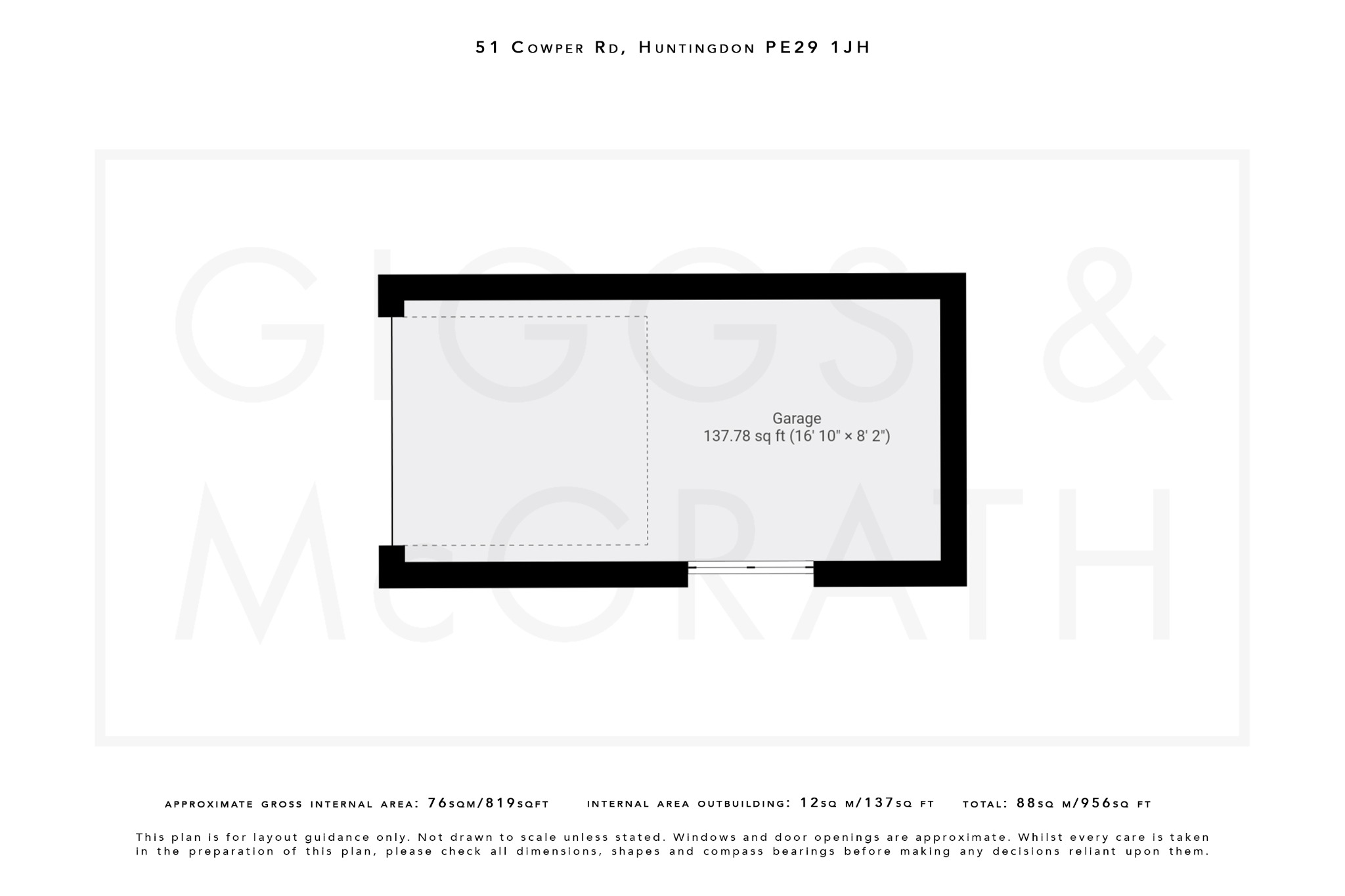 2 bed semi-detached house for sale in Cowper Road, Huntingdon - Property Floorplan