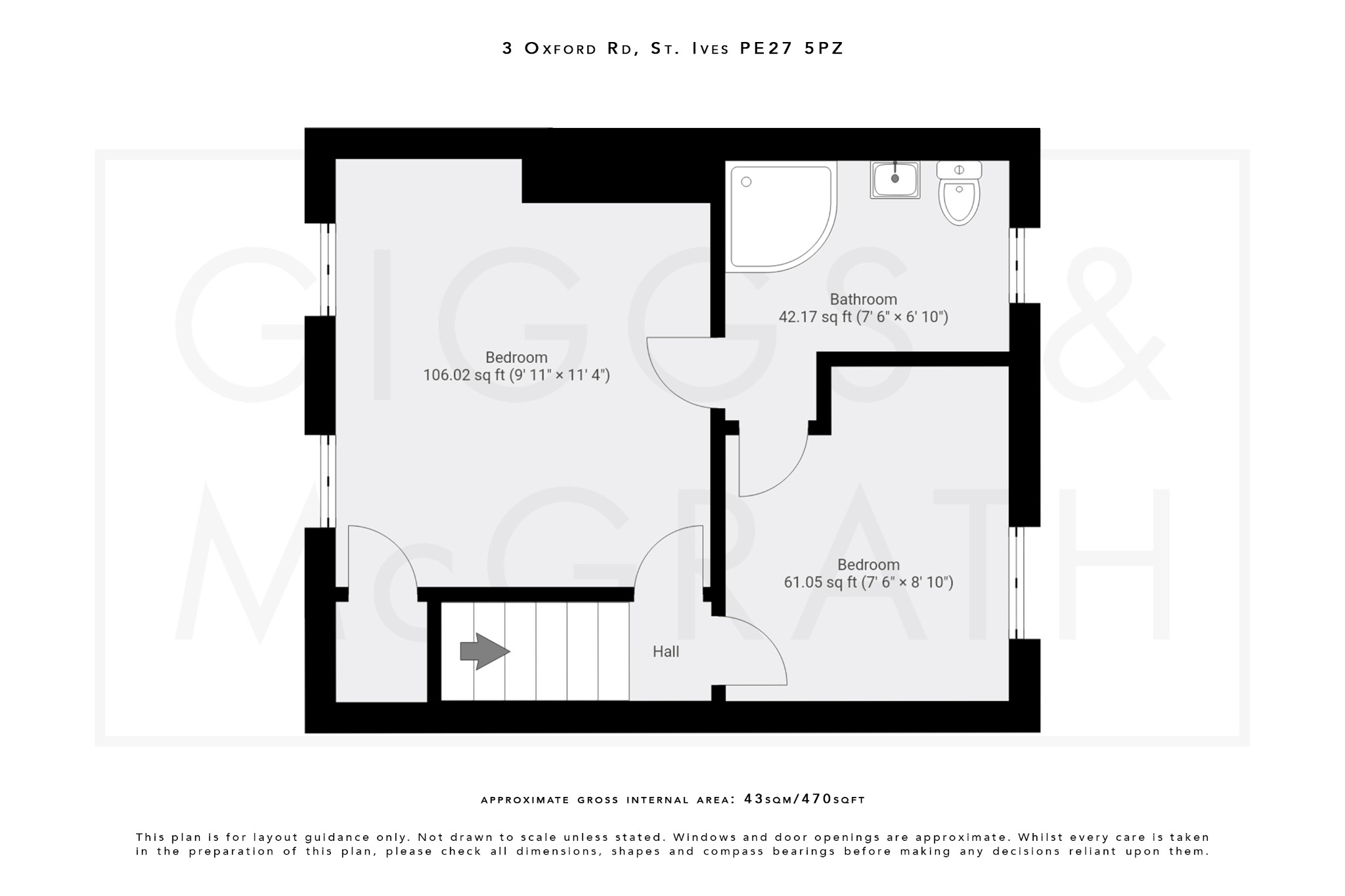 2 bed end of terrace house for sale in Oxford Road, St Ives - Property Floorplan