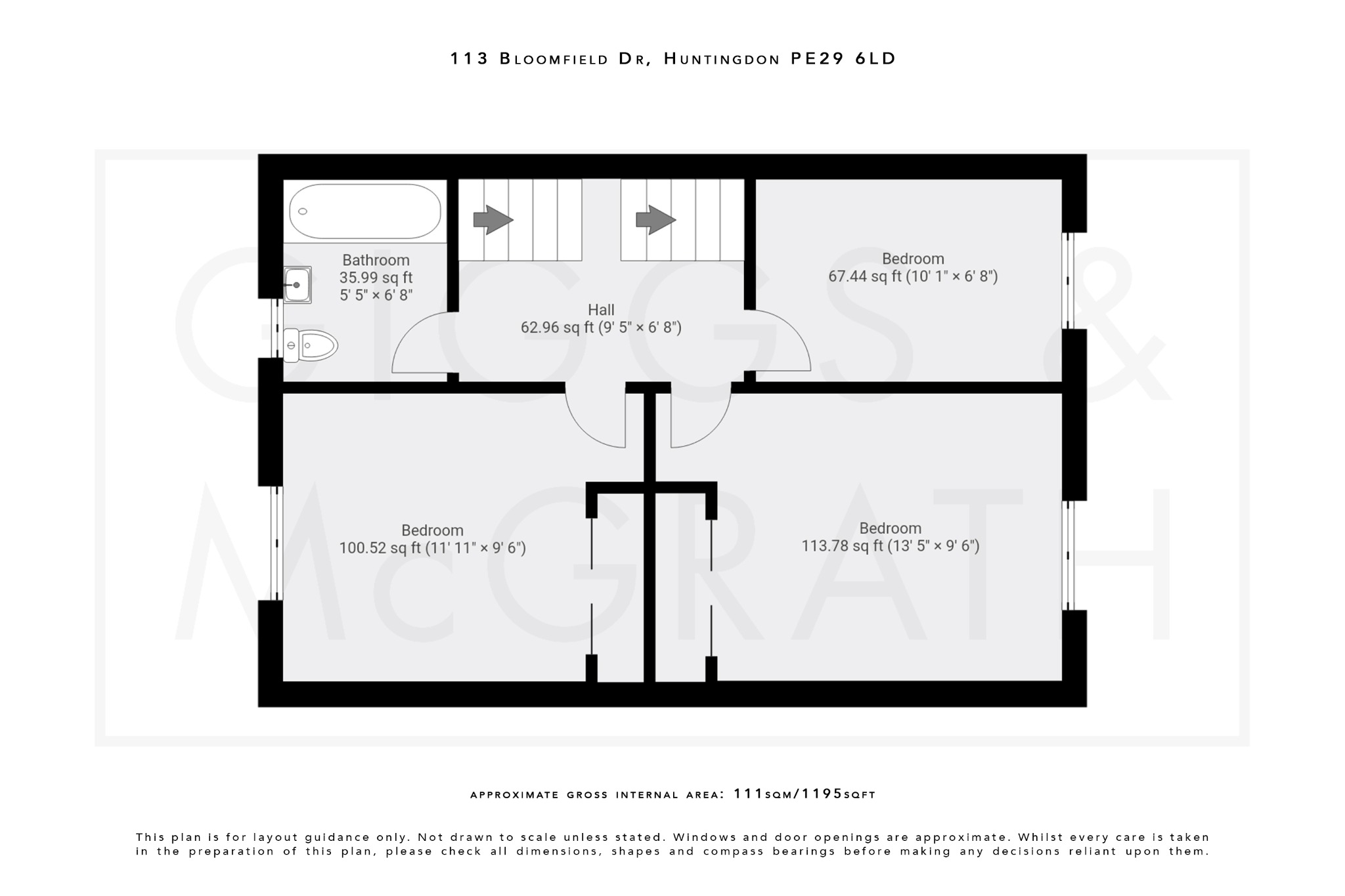 4 bed end of terrace house for sale in Bloomfield Drive, Huntingdon - Property Floorplan