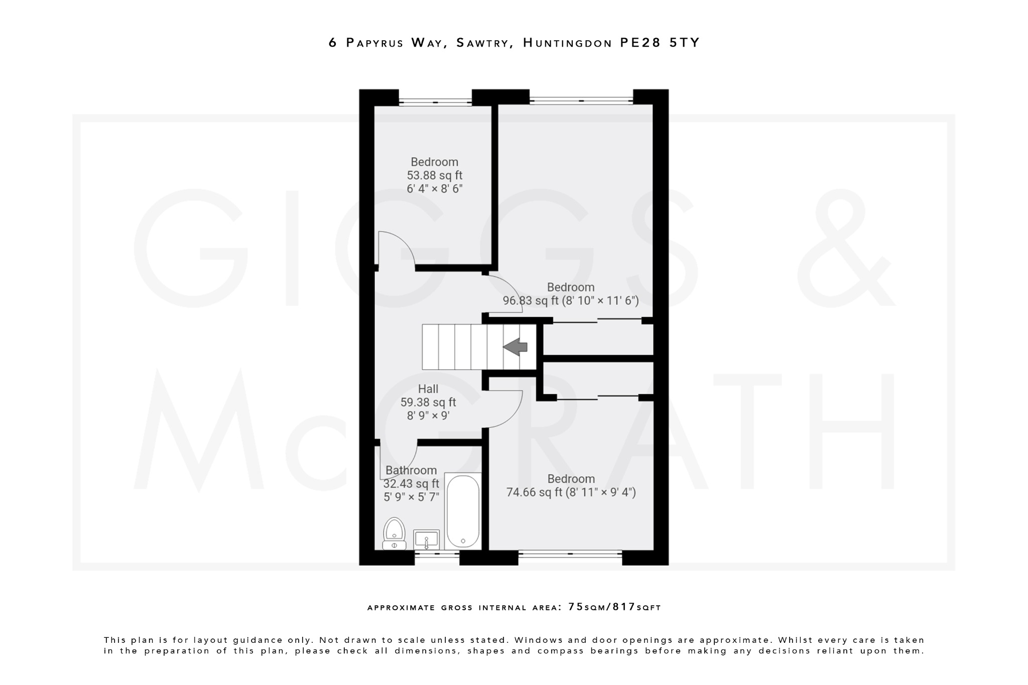 3 bed semi-detached house for sale in Papyrus Way, Cambridgeshire - Property Floorplan