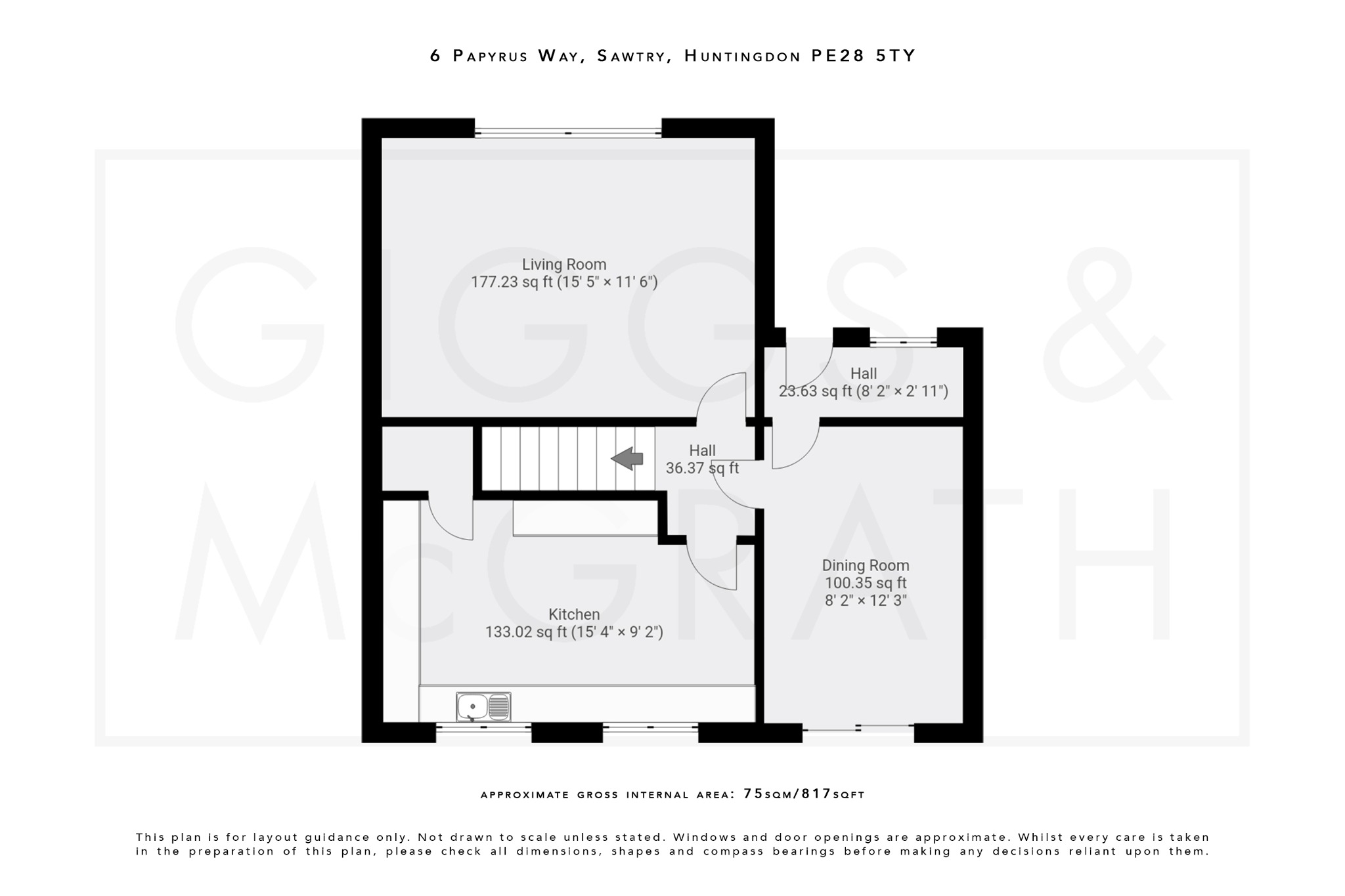 3 bed semi-detached house for sale in Papyrus Way, Cambridgeshire - Property Floorplan