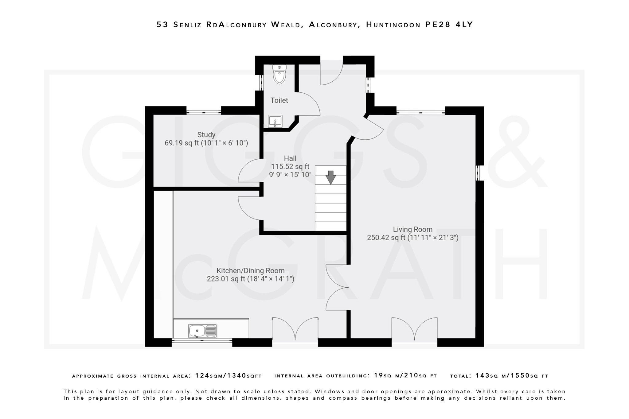 4 bed detached house for sale in Senliz Road, Cambridgeshire - Property Floorplan