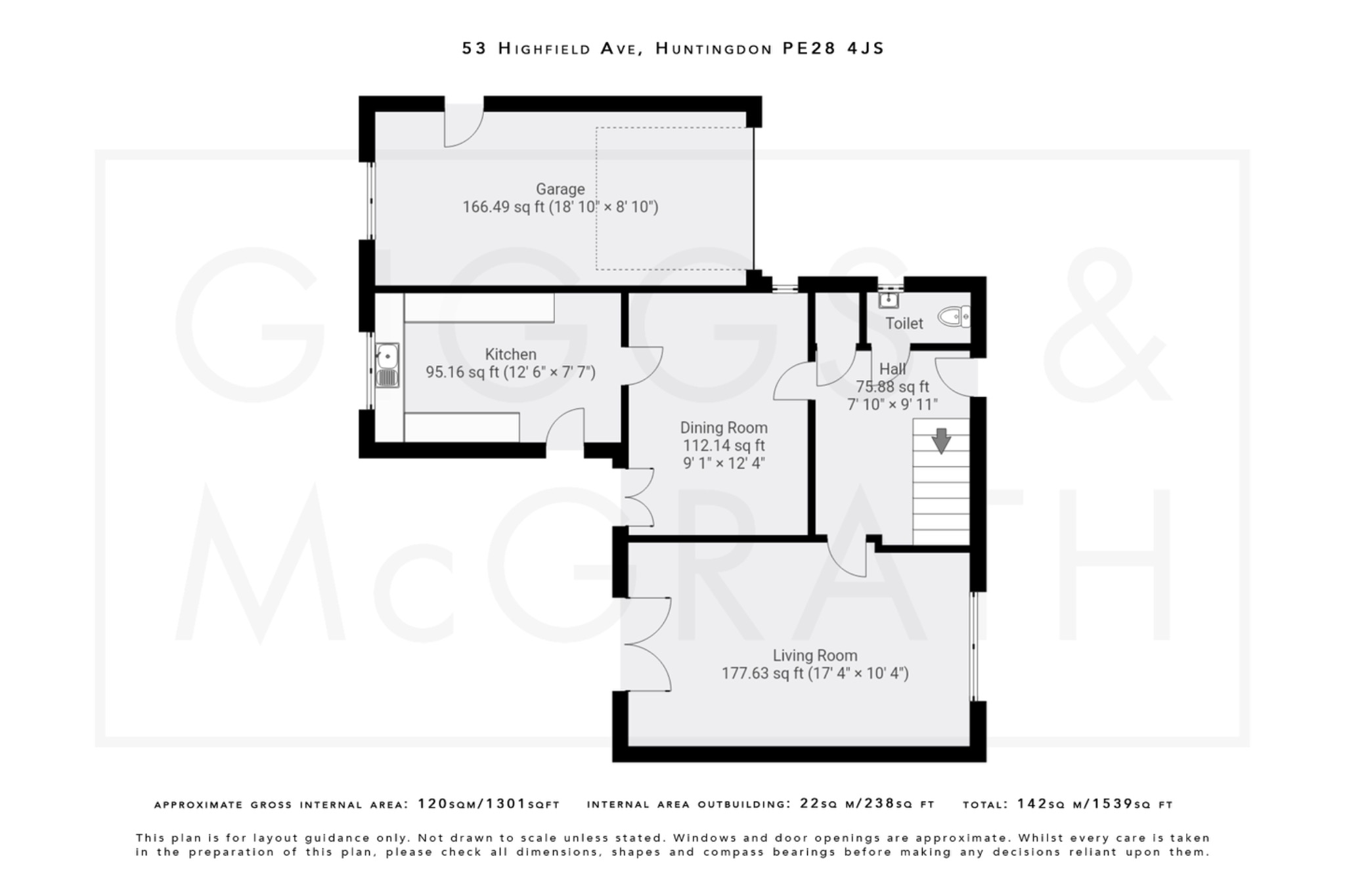 4 bed detached house for sale in Highfield Avenue, Cambridgeshire - Property Floorplan