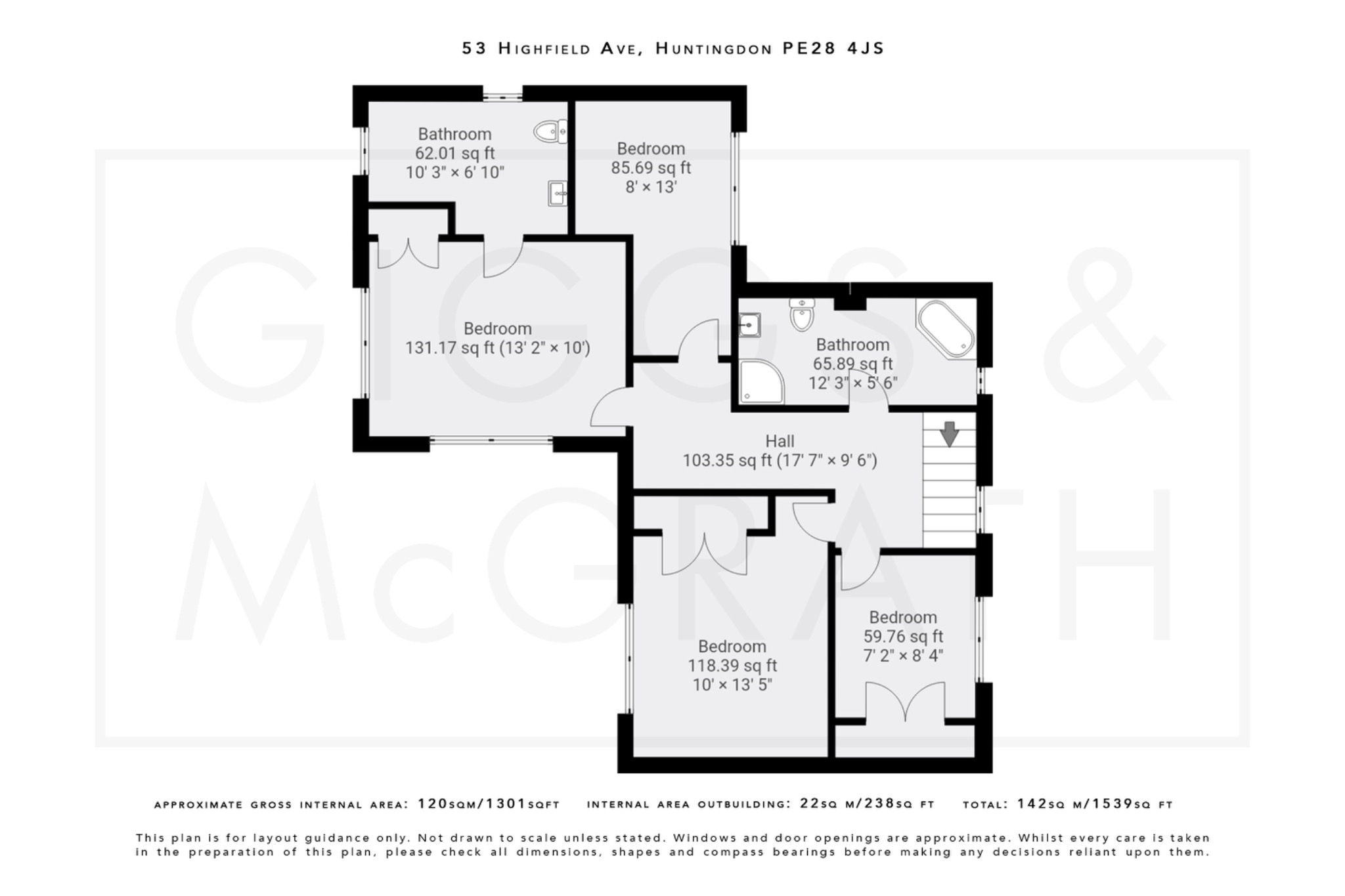 4 bed detached house for sale in Highfield Avenue, Cambridgeshire - Property Floorplan