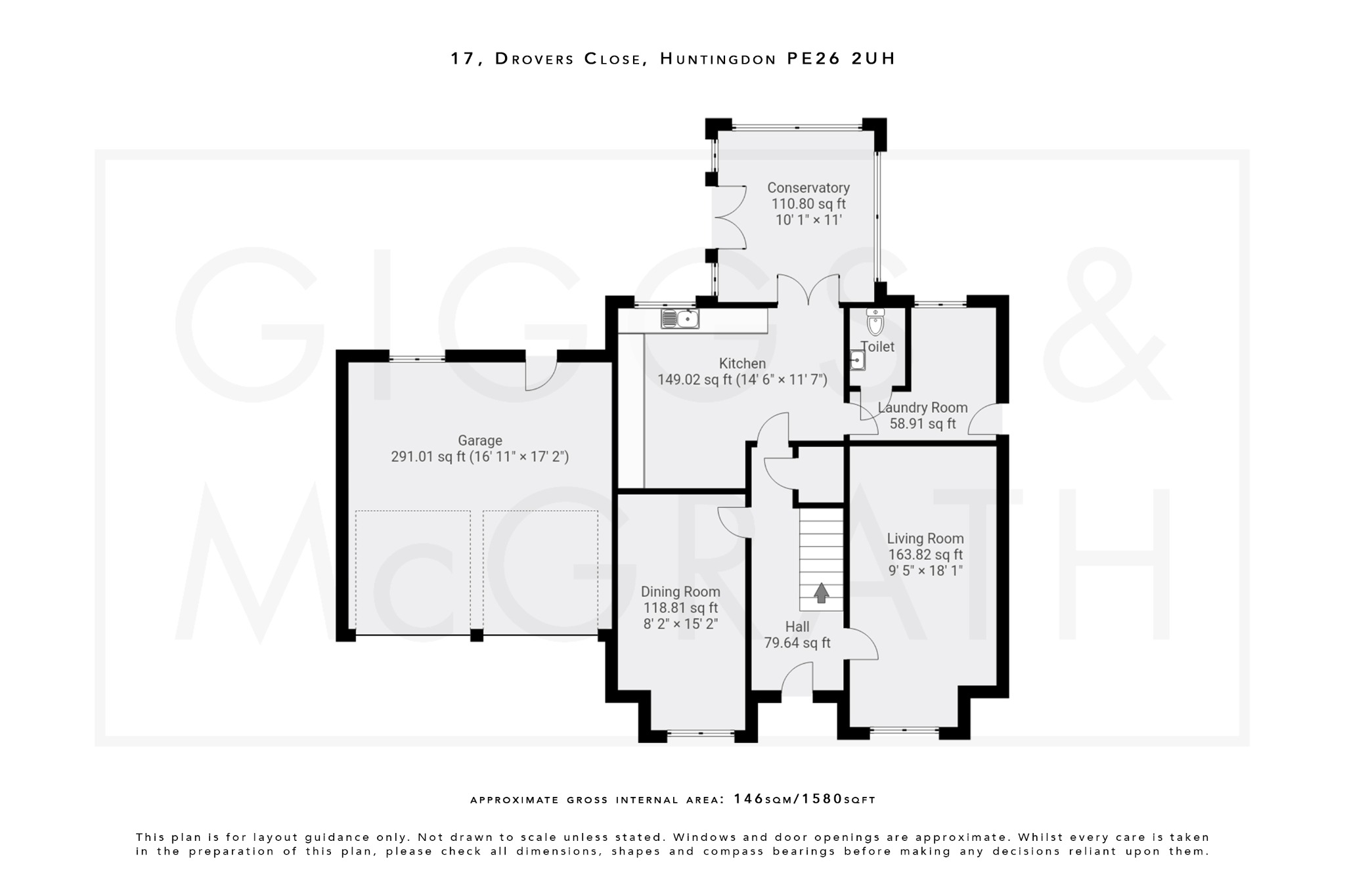 4 bed detached house for sale in Drovers Close, Huntingdon - Property Floorplan
