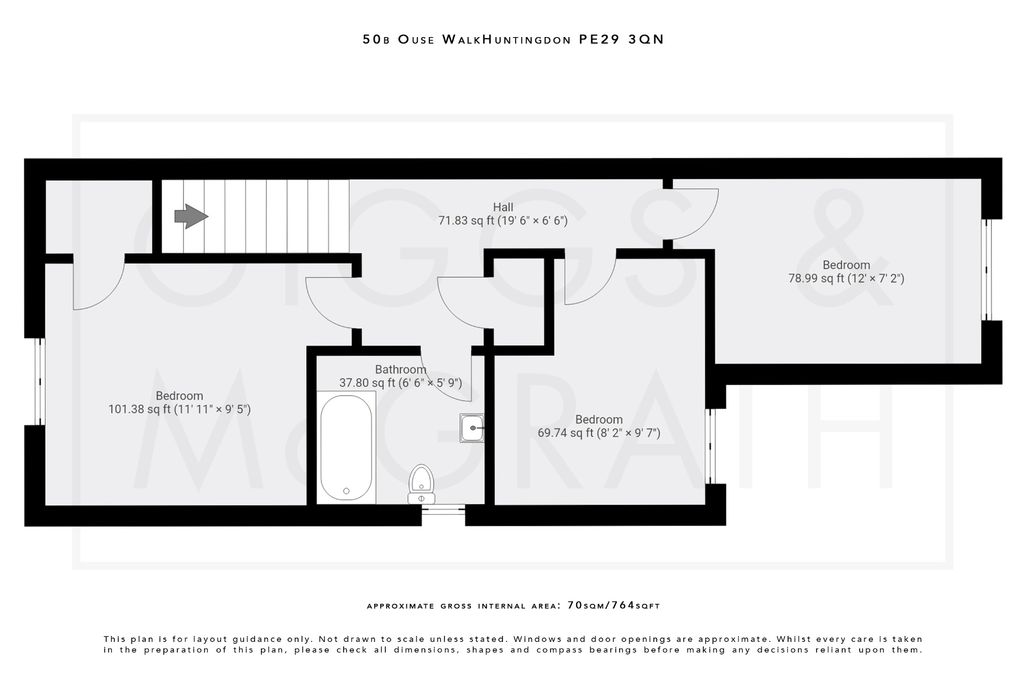 3 bed semi-detached house for sale in Ouse Walk, Huntingdon - Property Floorplan