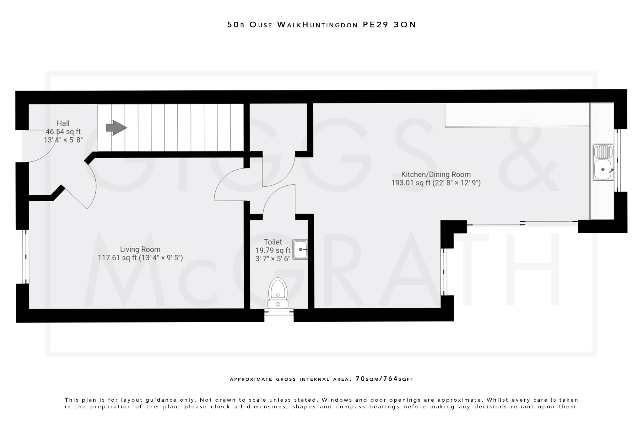 3 bed semi-detached house for sale in Ouse Walk, Huntingdon - Property Floorplan