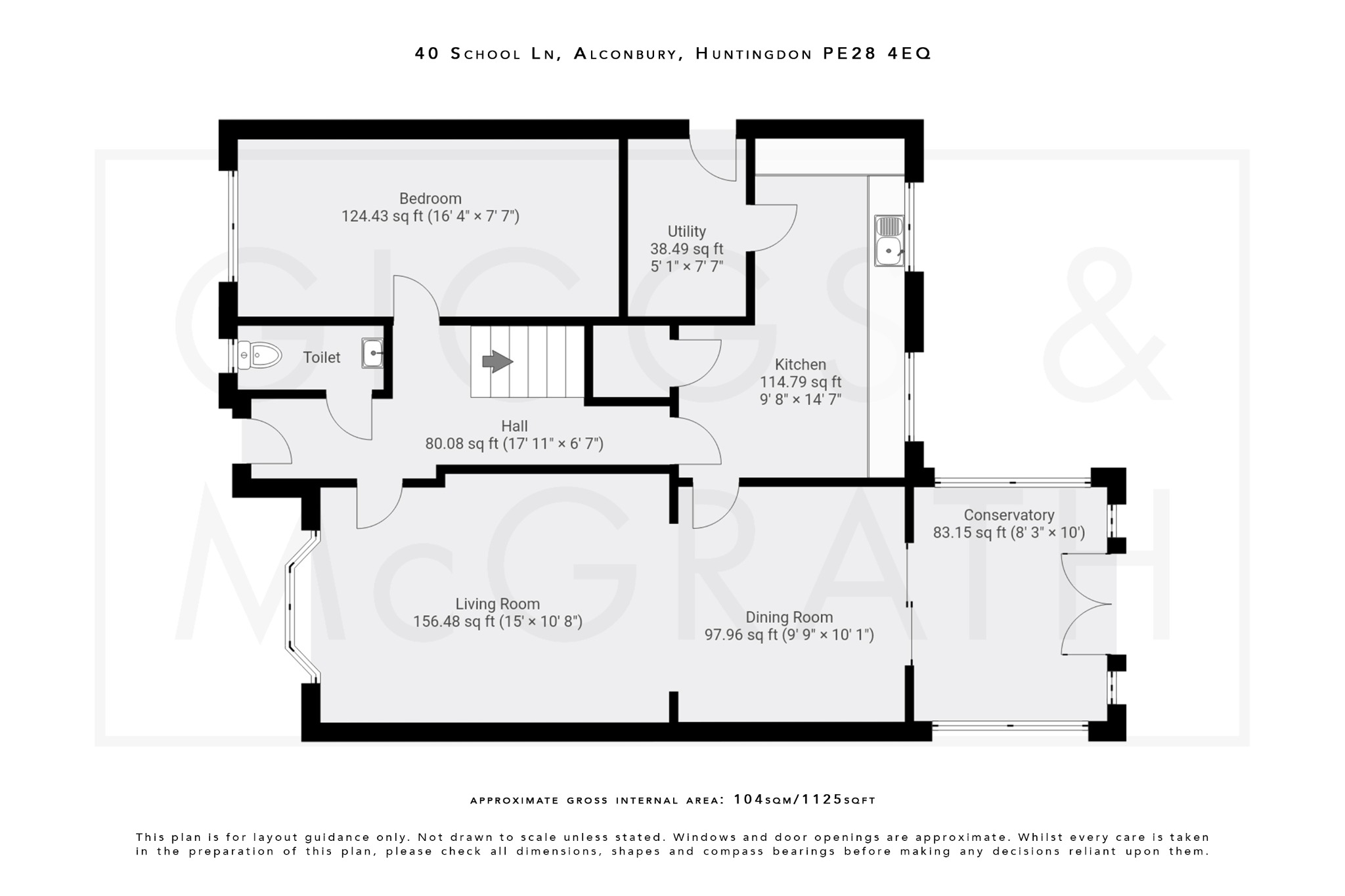4 bed link detached house for sale in School Lane, Huntingdon - Property Floorplan