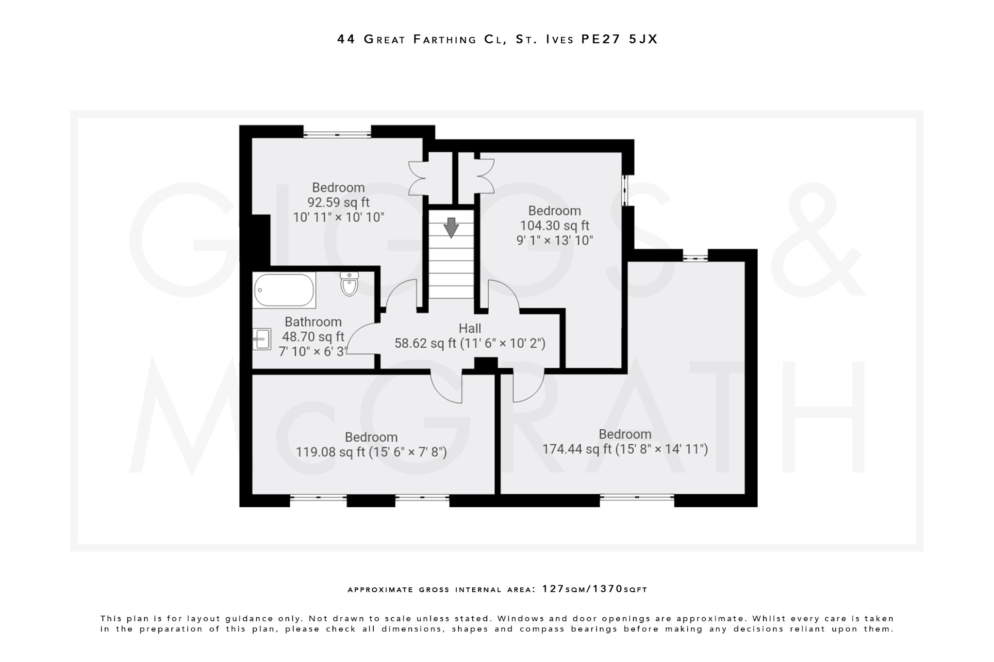 4 bed semi-detached house for sale in Great Farthing Close, St. Ives - Property Floorplan