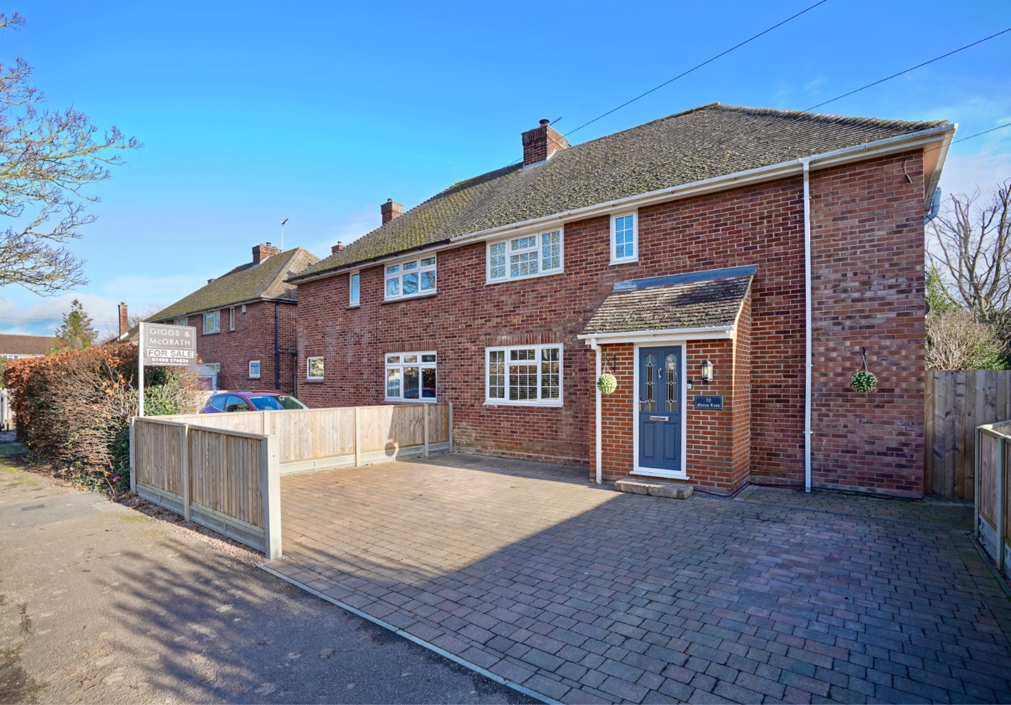 3 bed semi-detached house for sale in Green Leys, St. Ives  - Property Image 1
