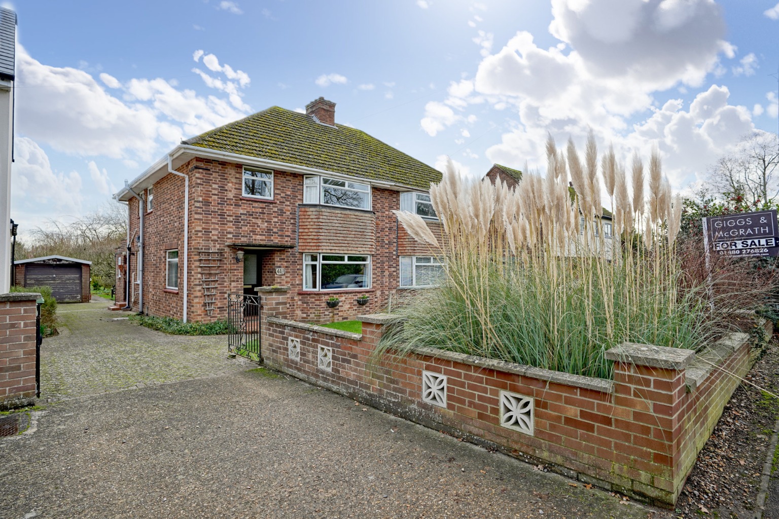 3 bed semi-detached house for sale in Buckden Road, Huntingdon  - Property Image 1