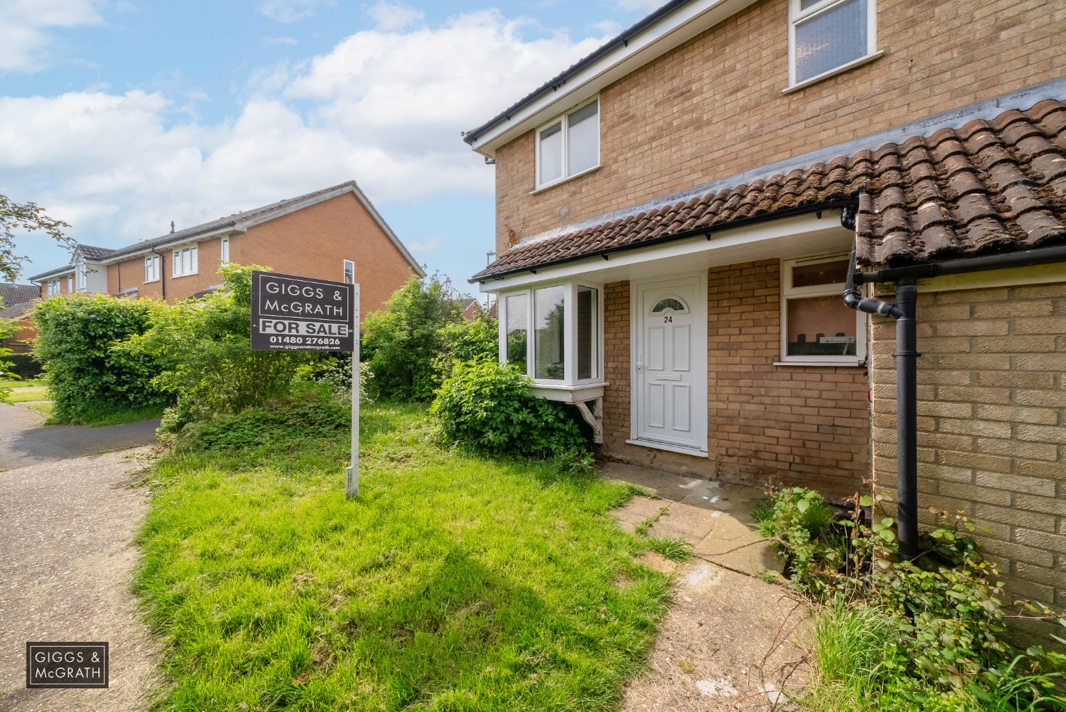 1 bed terraced house for sale in Bure Close, St. Ives  - Property Image 1