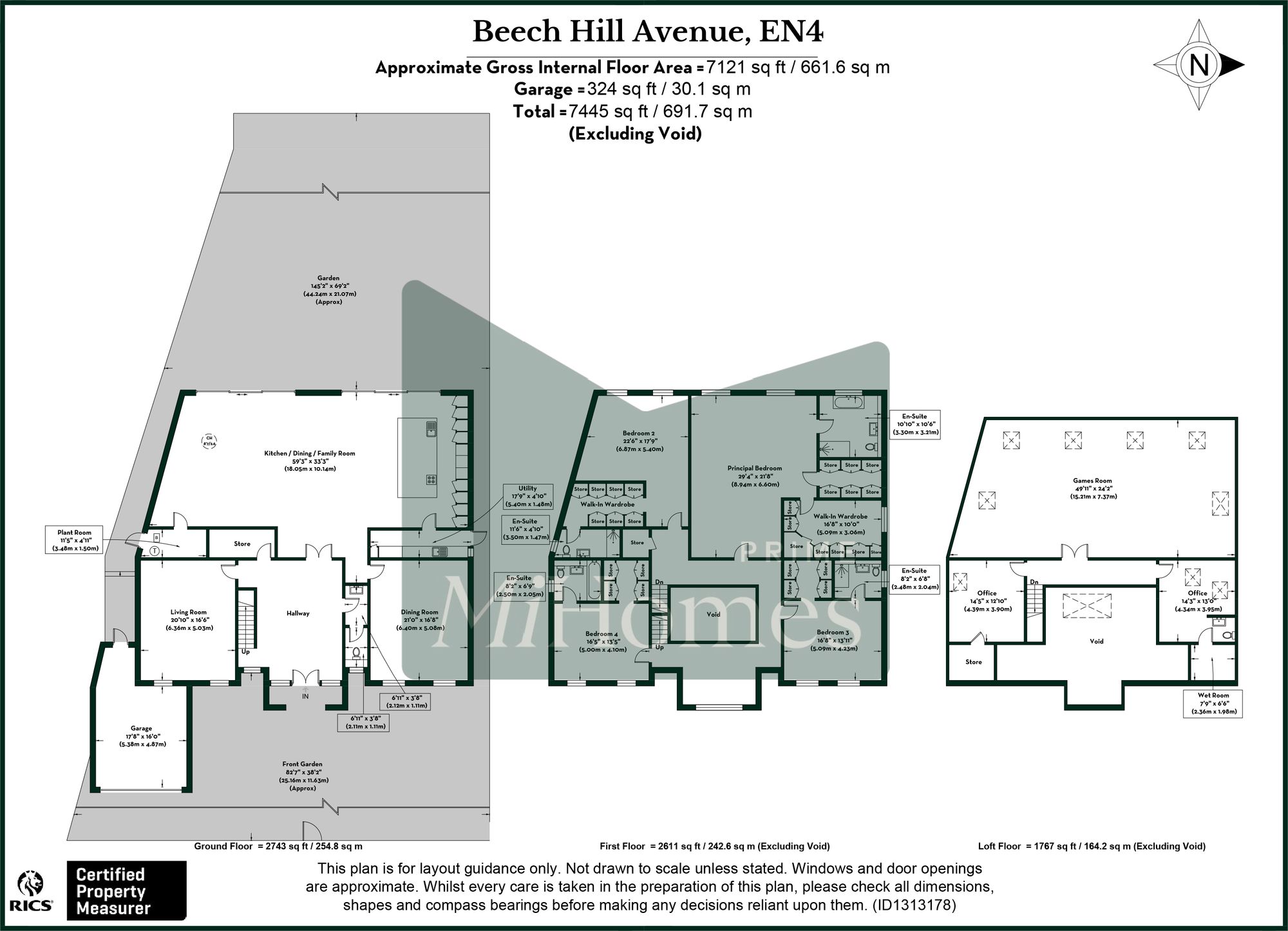 5 bed detached house for sale in Beech Hill Avenue, Barnet, EN4 - Property floorplan