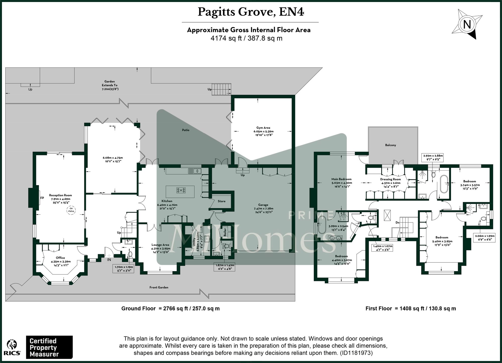 4 bed detached house for sale in Pagitts Grove, Barnet, EN4 - Property floorplan