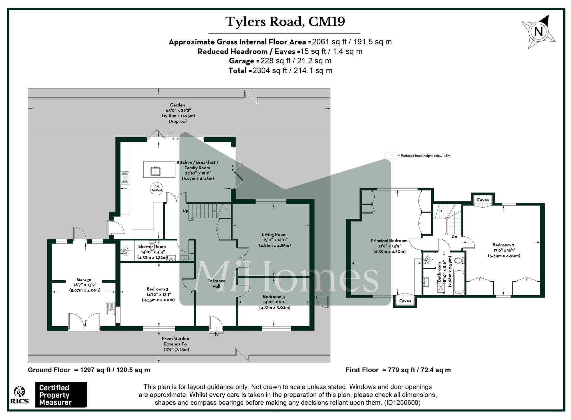 4 bed detached house for sale in Tylers Road, Roydon, CM19 - Property floorplan