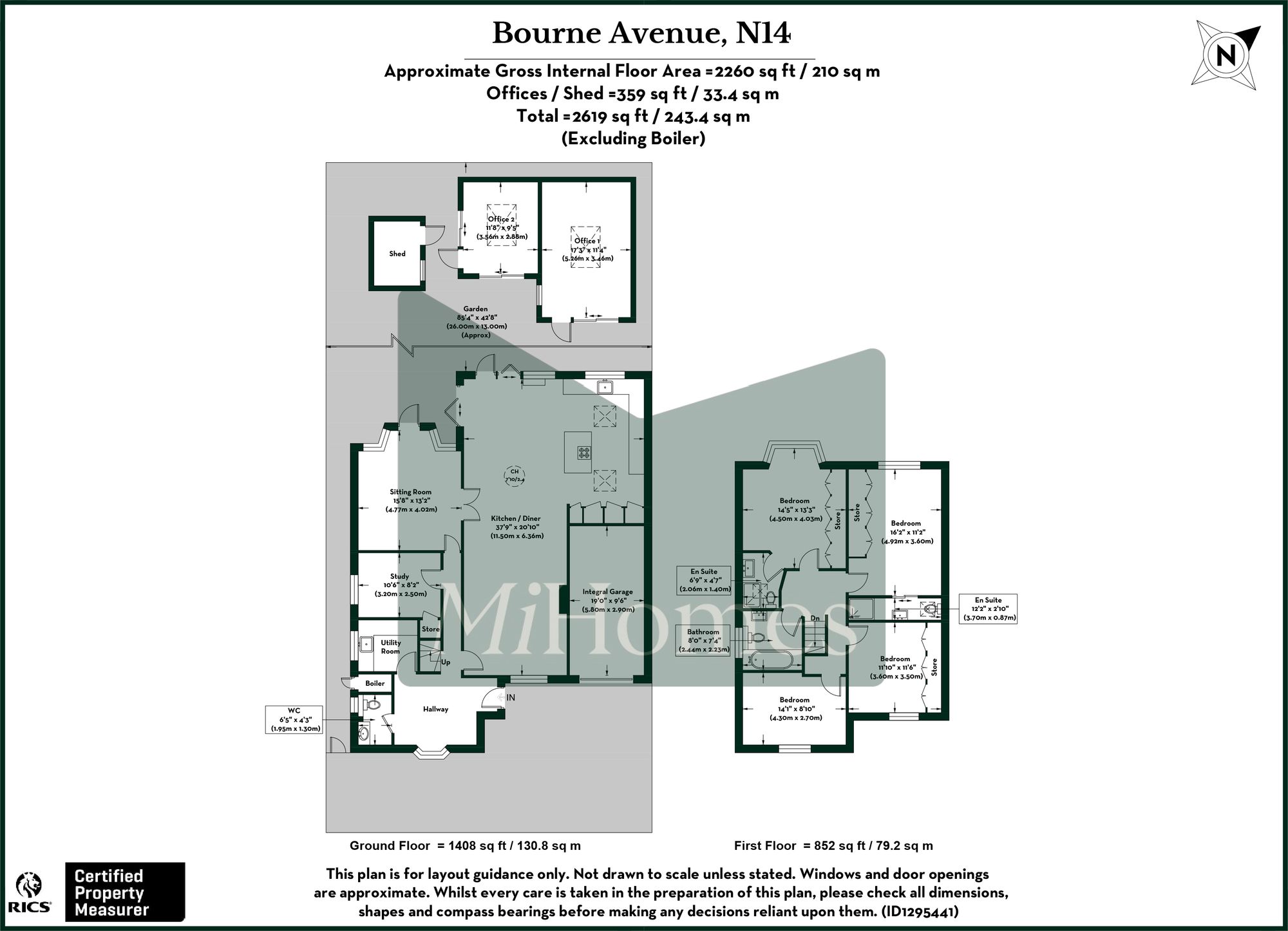 4 bed detached house for sale in Bourne Avenue, London, N14 - Property floorplan