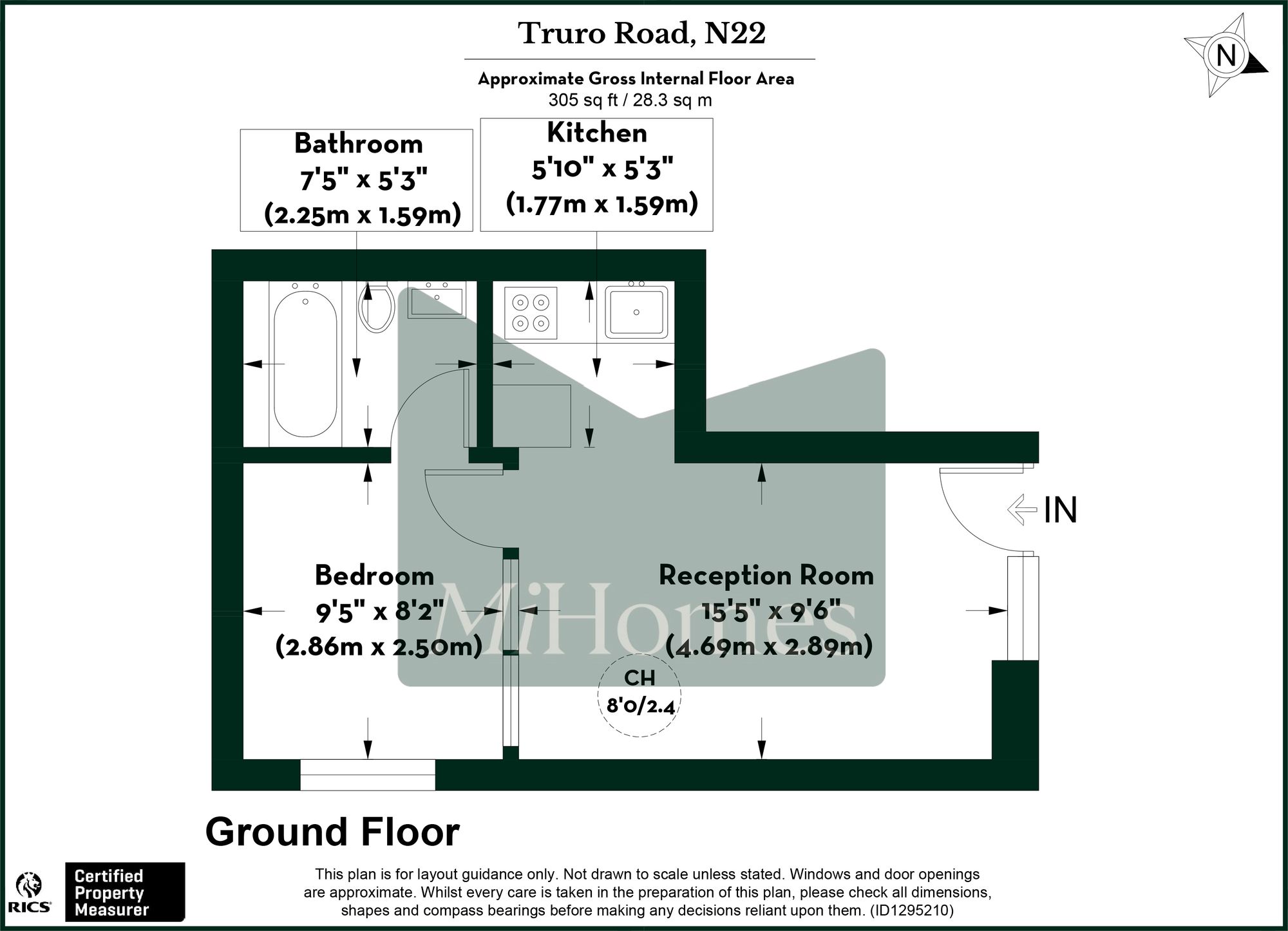 Flat to rent in Truro Road, London, N22 - Property floorplan
