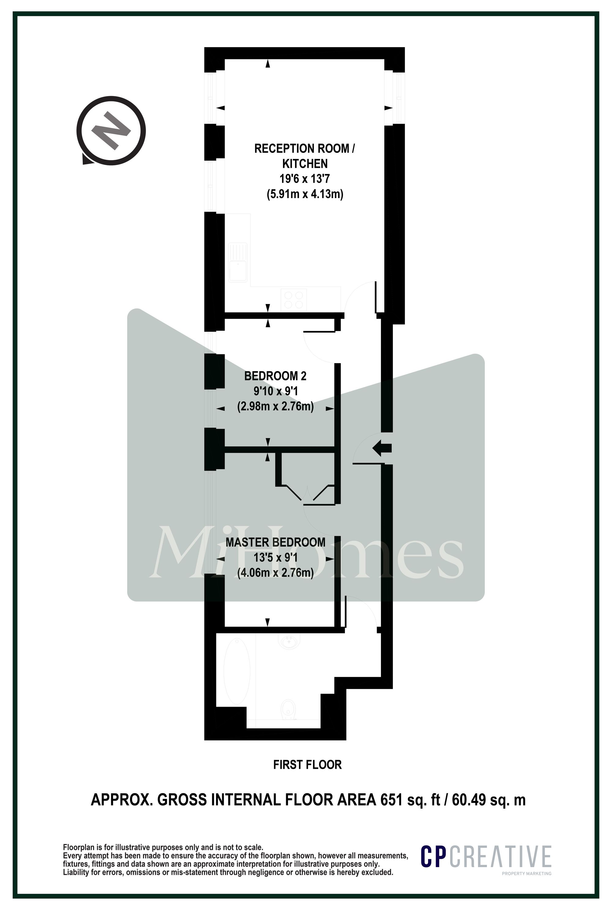2 bed flat for sale in The Grove, Dudley House The Grove, TW7 - Property floorplan