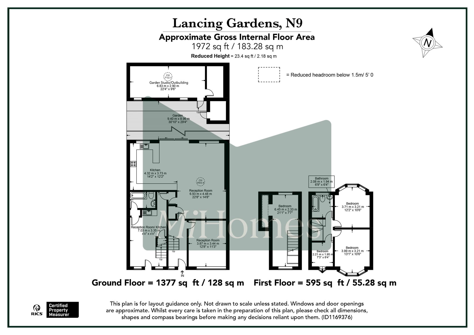 4 bed house for sale in Lancing Gardens, London, N9 - Property floorplan