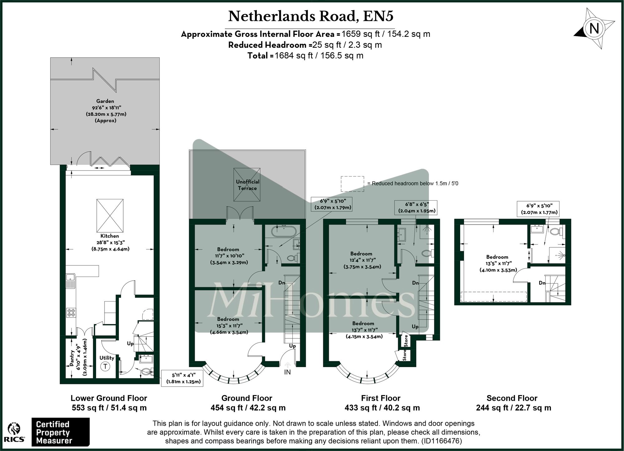5 bed terraced house for sale in Netherlands Road, New Barnet, EN5 - Property floorplan