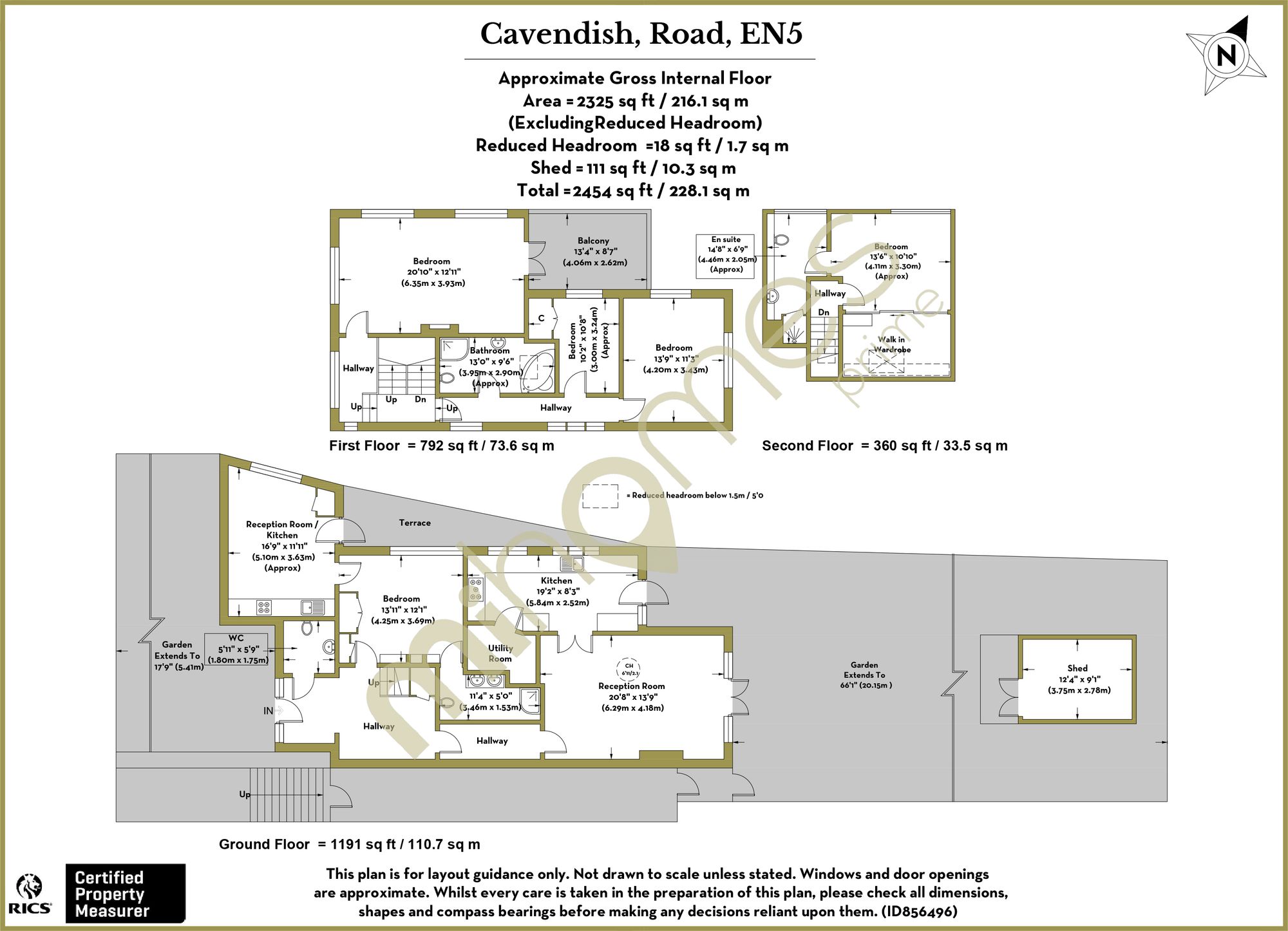 5 bed house for sale in Cavendish Road, Barnet, EN5 - Property floorplan