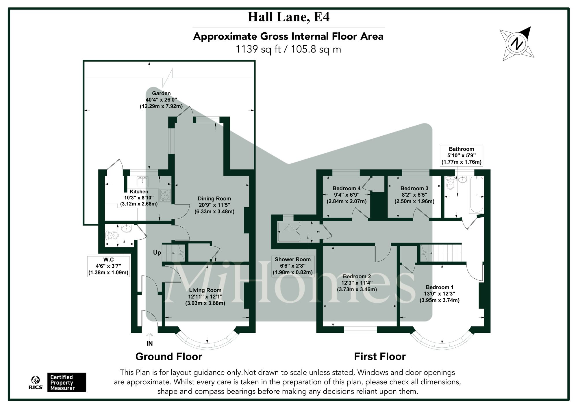 4 bed semi-detached house to rent in Hall Lane, London, E4 - Property floorplan