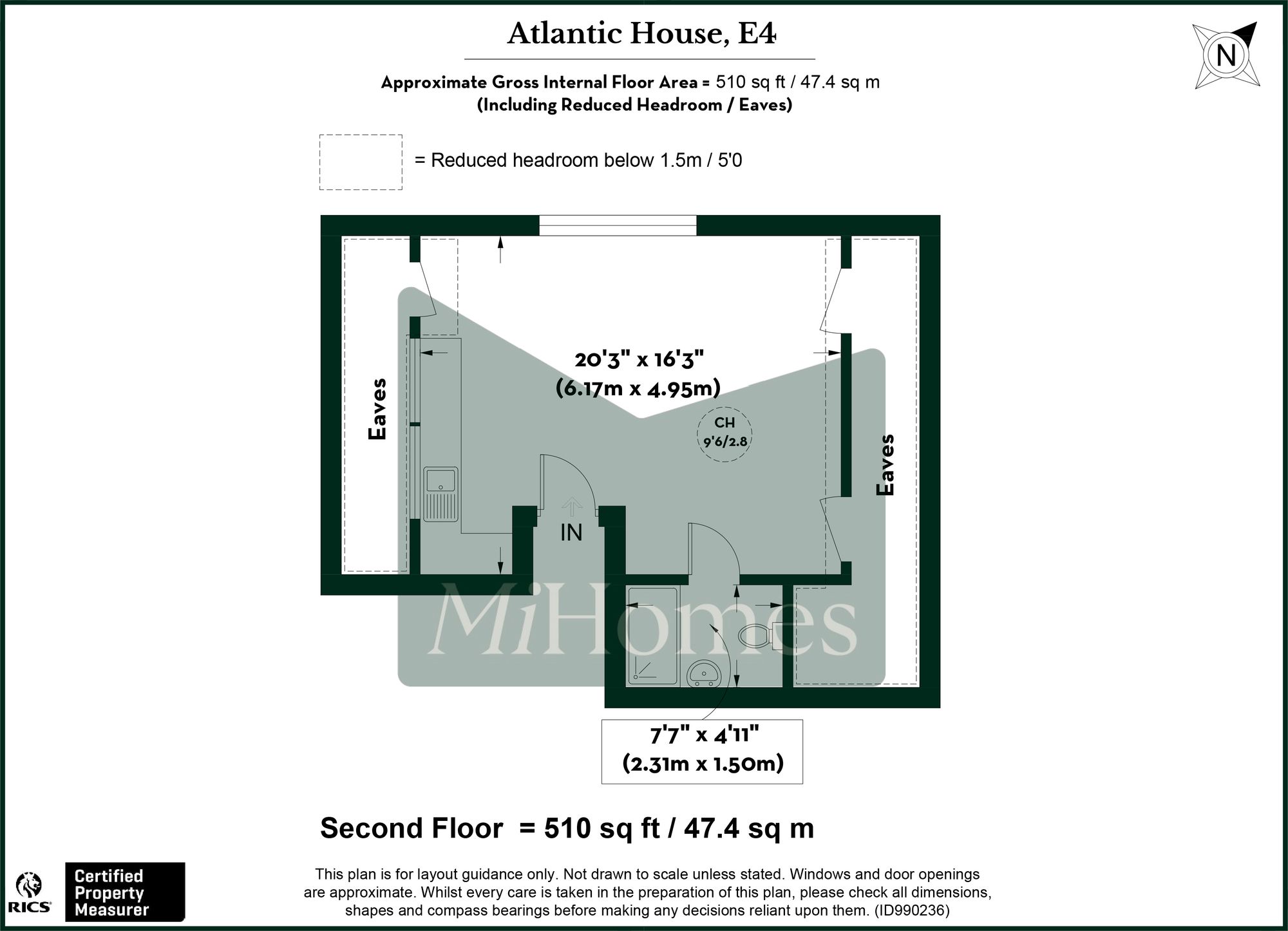 Flat to rent in Pretoria Road, Chingford, E4 - Property floorplan