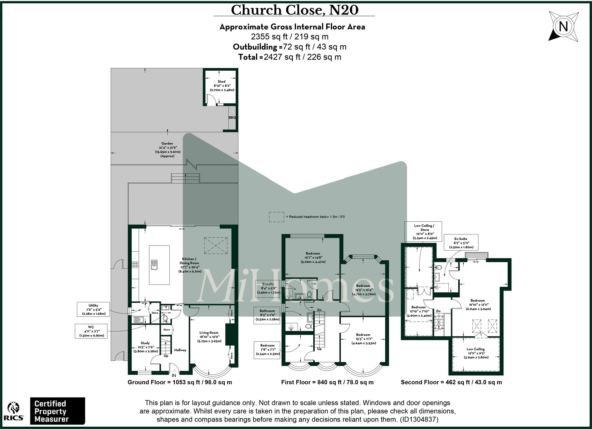 6 bed semi-detached house for sale in Church Close, London, N20 - Property floorplan