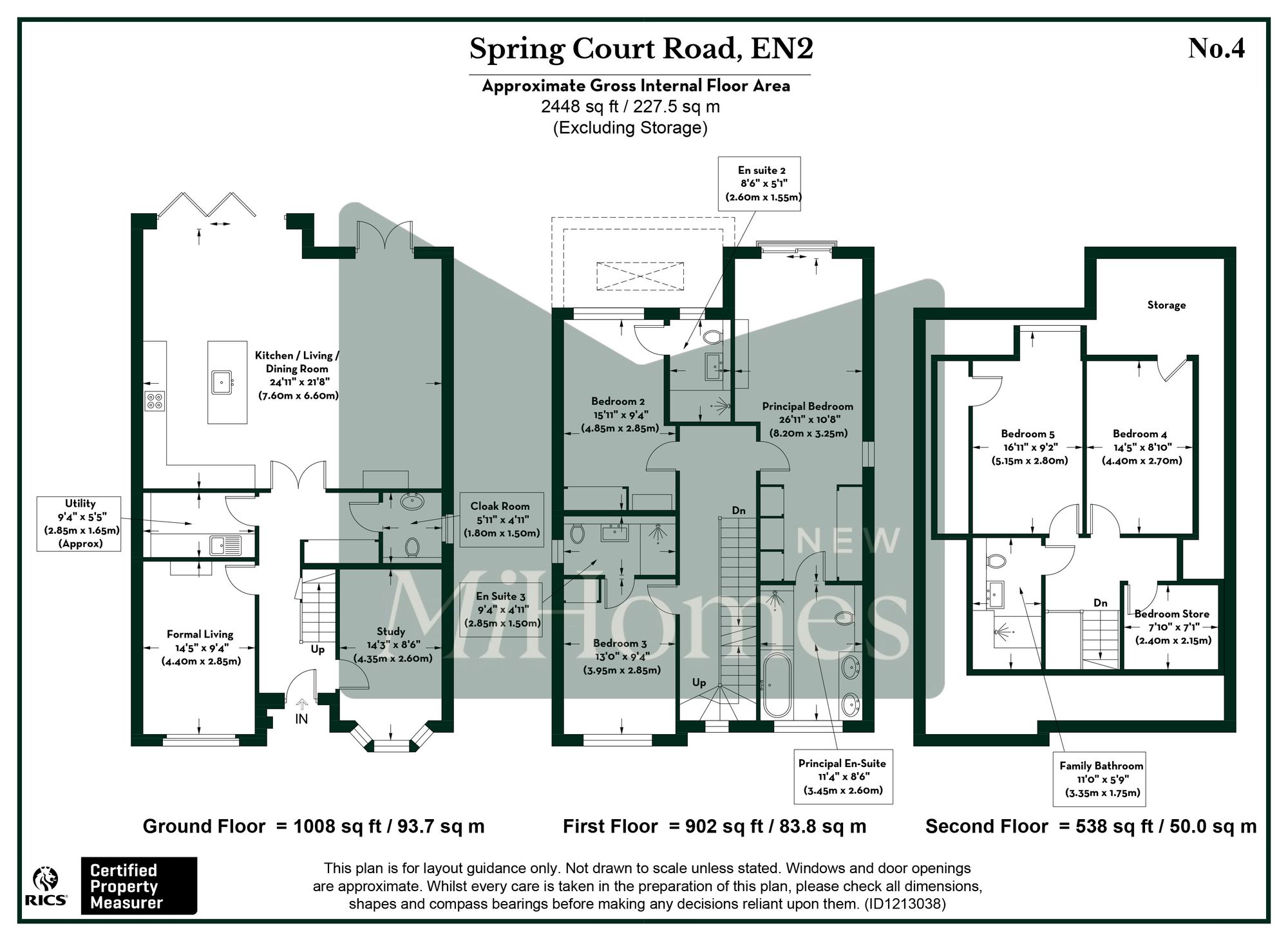 5 bed detached house for sale in Spring Court Road, Enfield, EN2 - Property floorplan