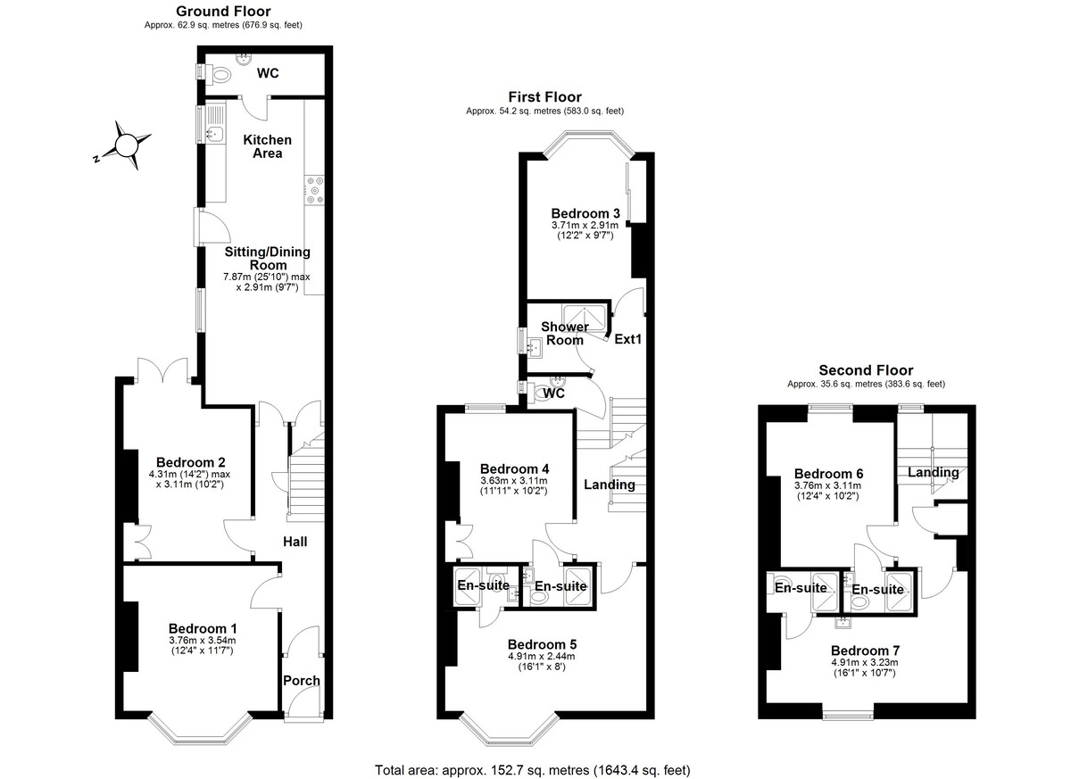 7 bed terraced house for sale in 7 Leighton Terrace, Exeter - Property floorplan