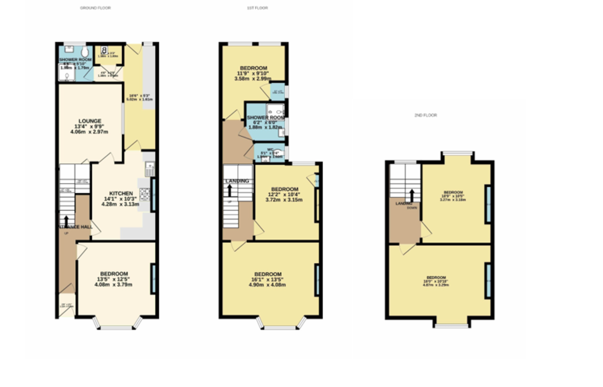 6 bed terraced house for sale in Leighton Terrace, Exeter - Property floorplan