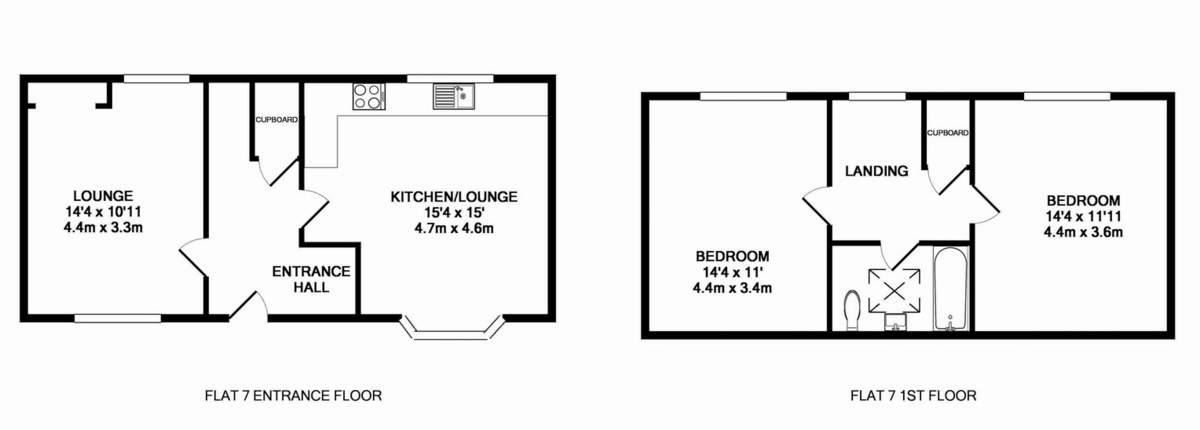 2 bed maisonette to rent in Friernhay Court, Friernhay Street - Property floorplan