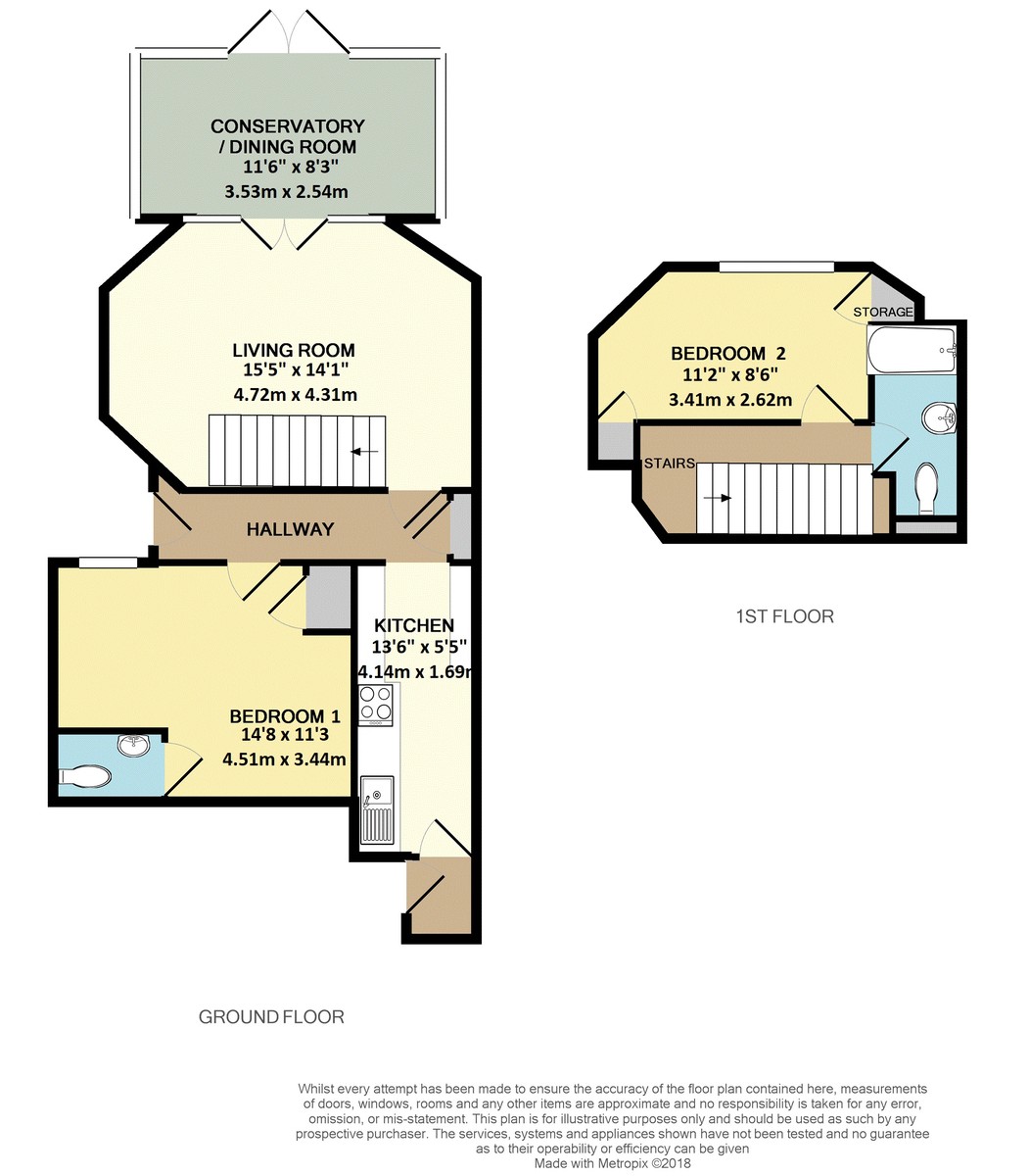 2 bed apartment for sale in Union Road, Exeter - Property floorplan