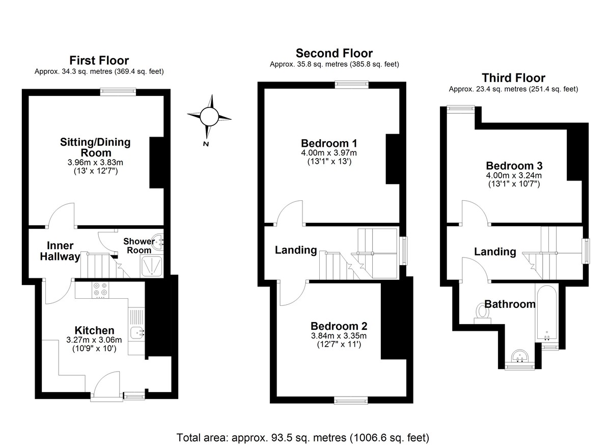 3 bed maisonette for sale in Blackboy Road, Exeter, EX4 - Property floorplan